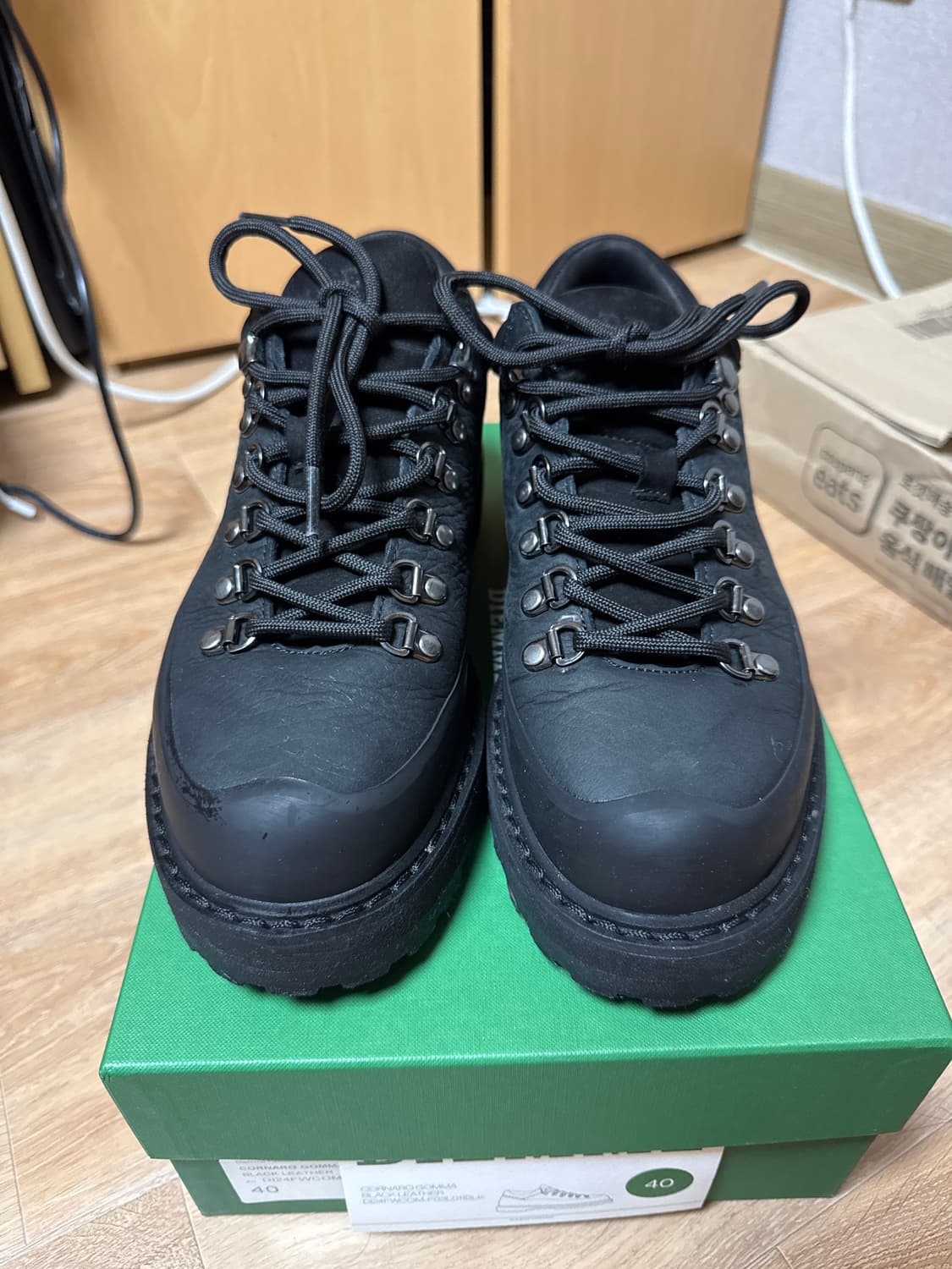 Diemme Cornaro Black leather hiking shoe 상품이미지1