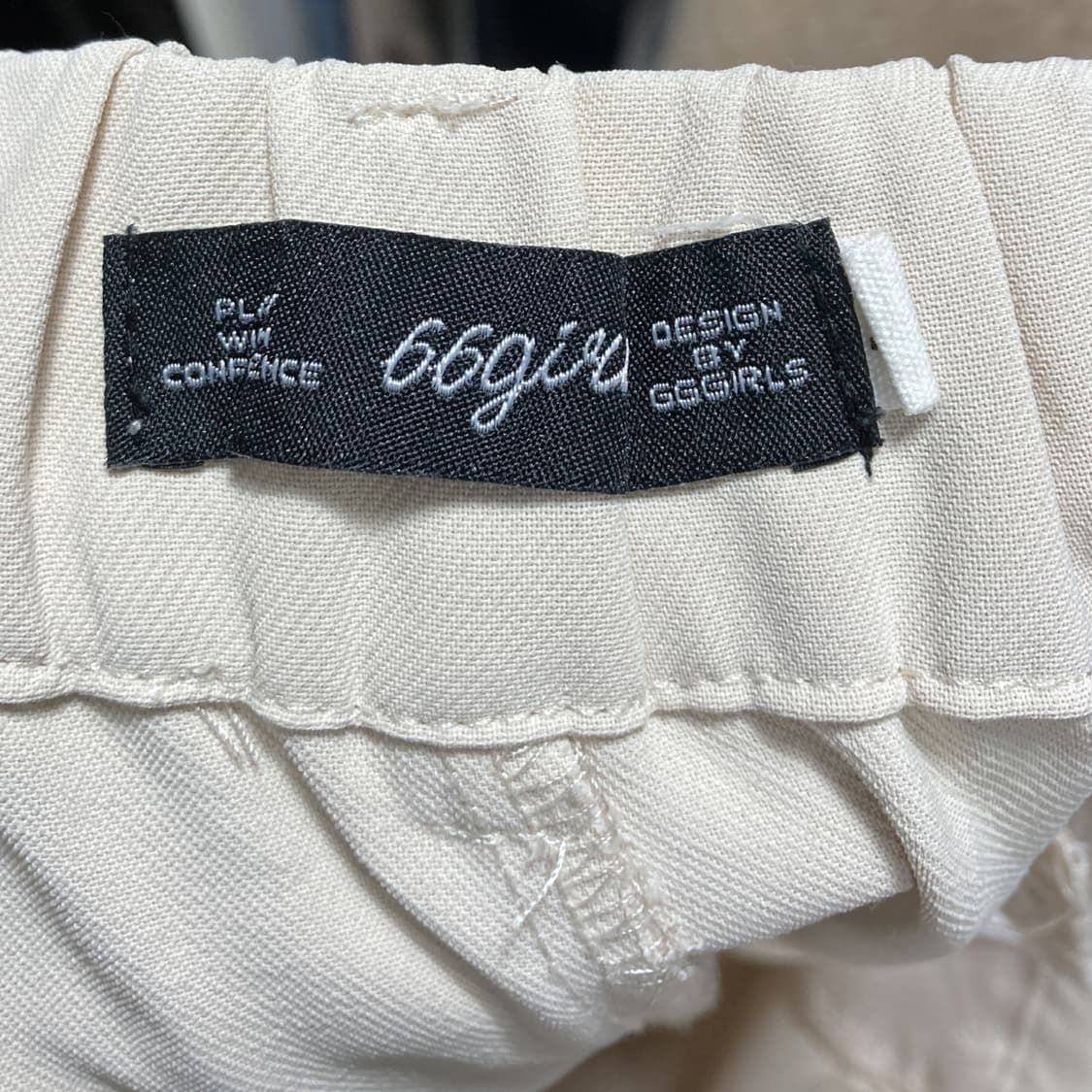 66걸즈 여성뒷밴딩슬랙스팬츠 S-L 상품이미지4