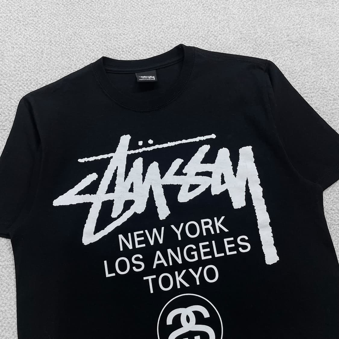스투시 Stussy 월드투어 반팔티 블랙 상품이미지3