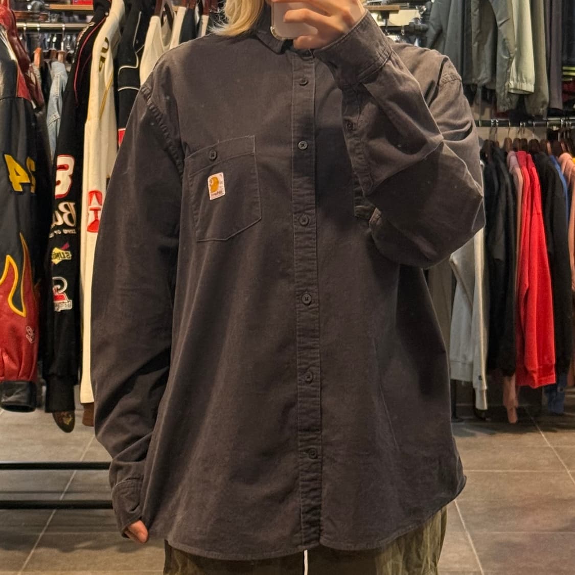 [NO.9] 칼하트 코듀로이 긴팔셔츠 상품이미지1