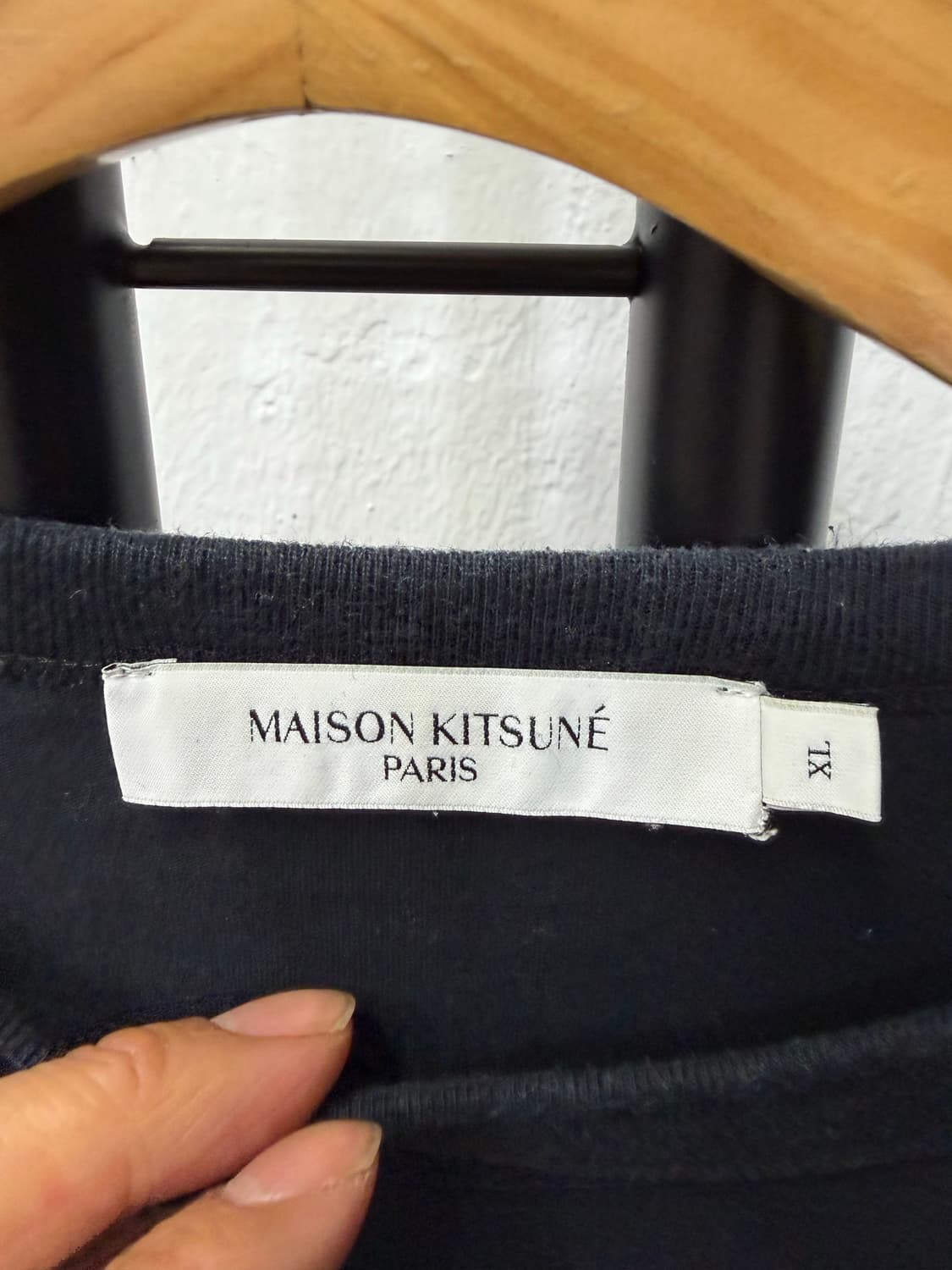 매장판정품) 메종키츠네 폭스 패치 롱슬리브 XL 상품이미지5