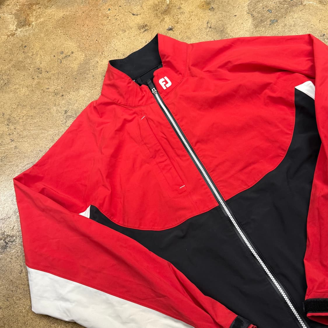 [정품/L] FJ 풋조이 골프 바람막이 자켓 레드 블랙 b10 상품이미지1