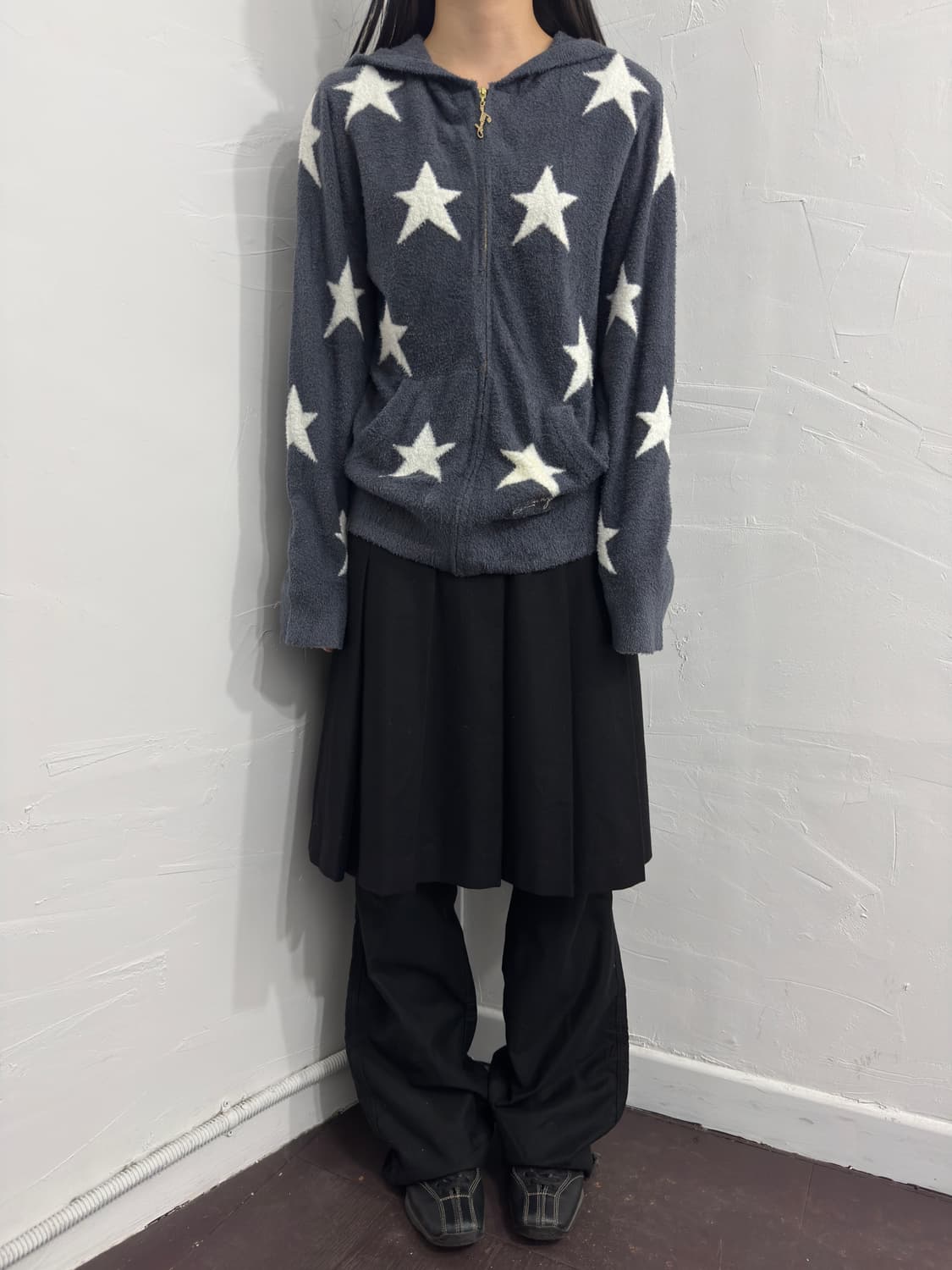 star fleece hood zipup 상품이미지2