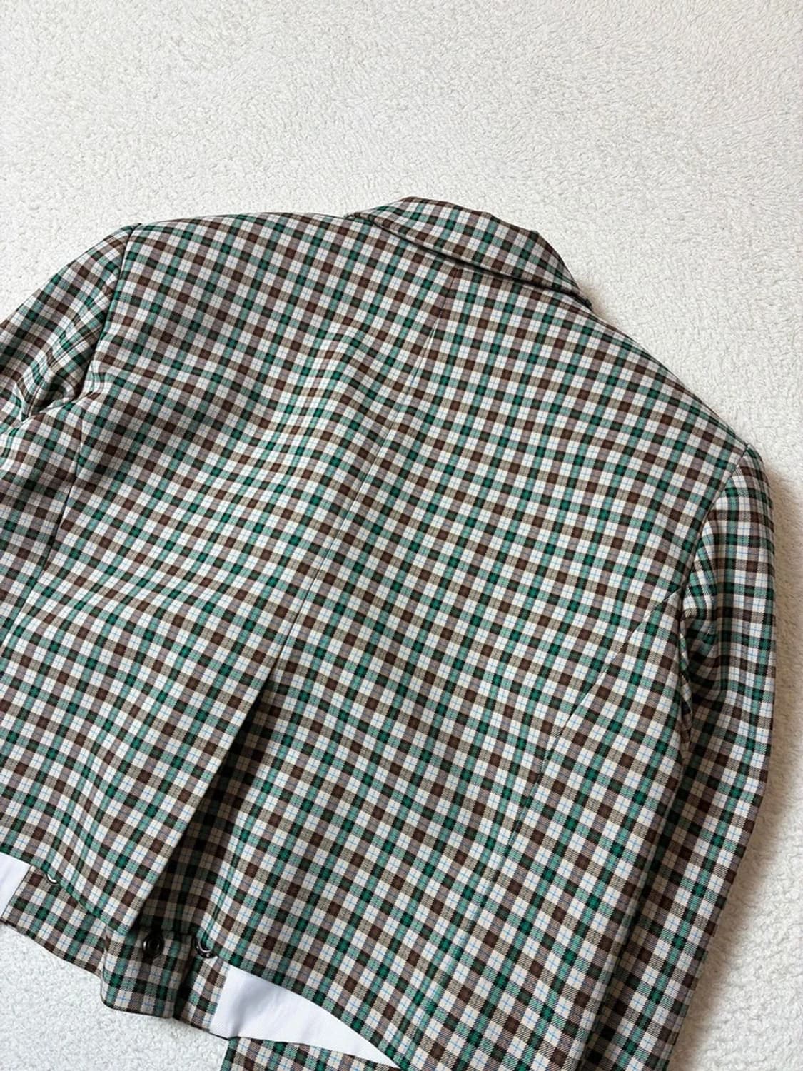 더일마 THEILMA 체크 크롭 블레이저 자켓 PN7390 상품이미지6