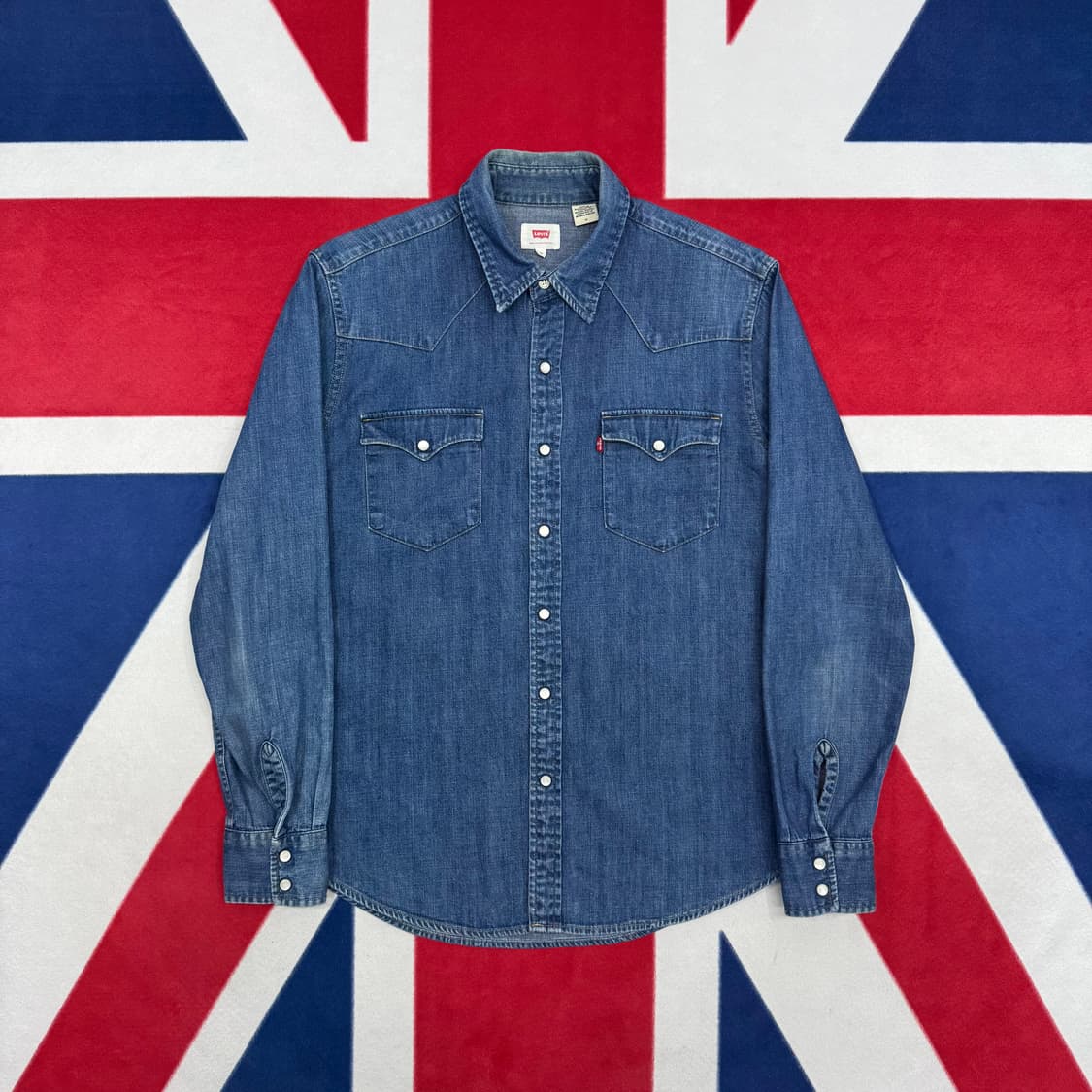리바이스 웨스턴 데님 셔츠 M 상품이미지1