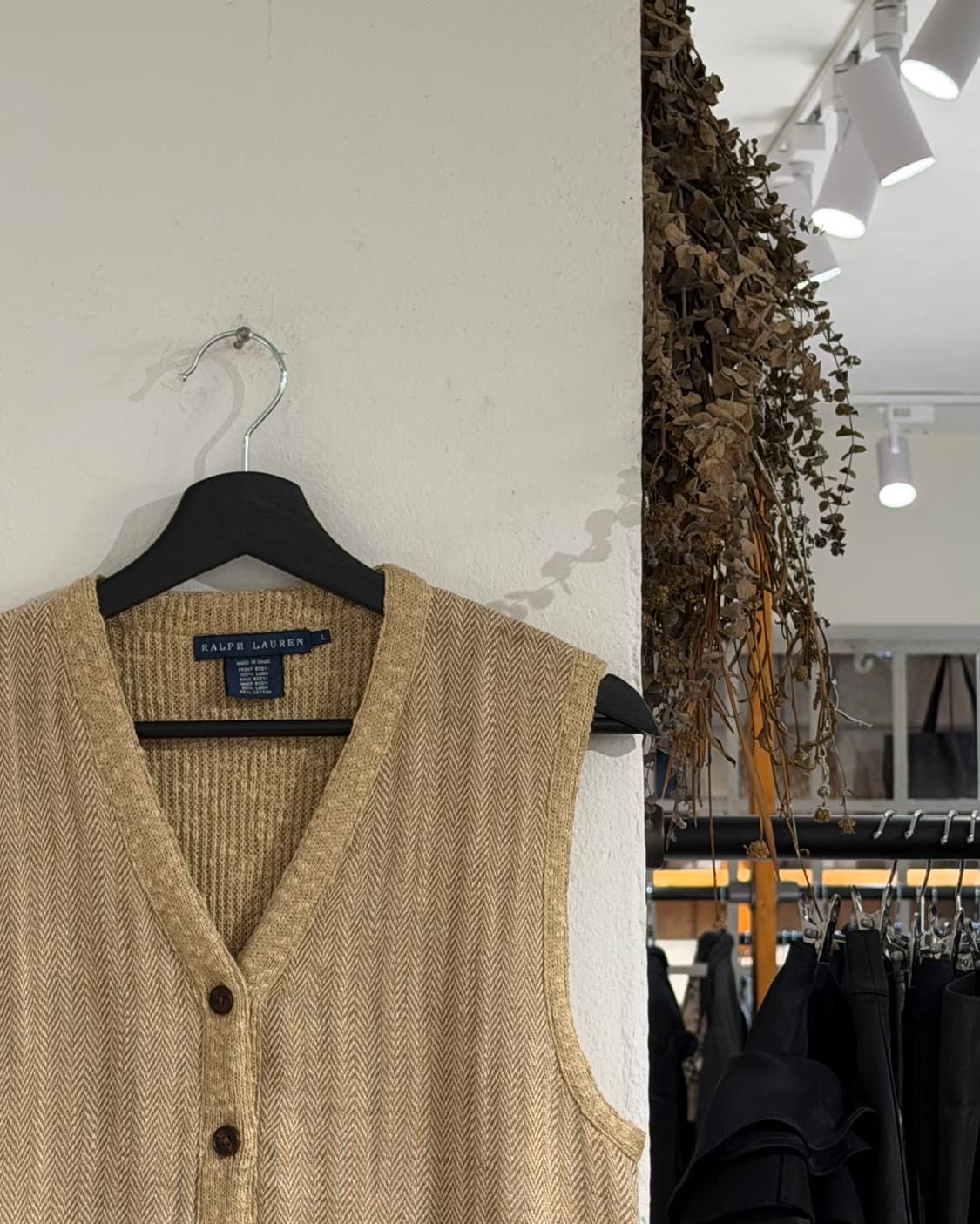 랄프로렌 베이지 헤링본 마 베스트 상품이미지3