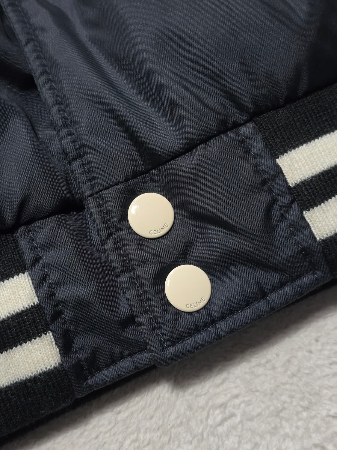 Celine 셀린느 백로고 나일론 바시티 후드 자켓 상품이미지5