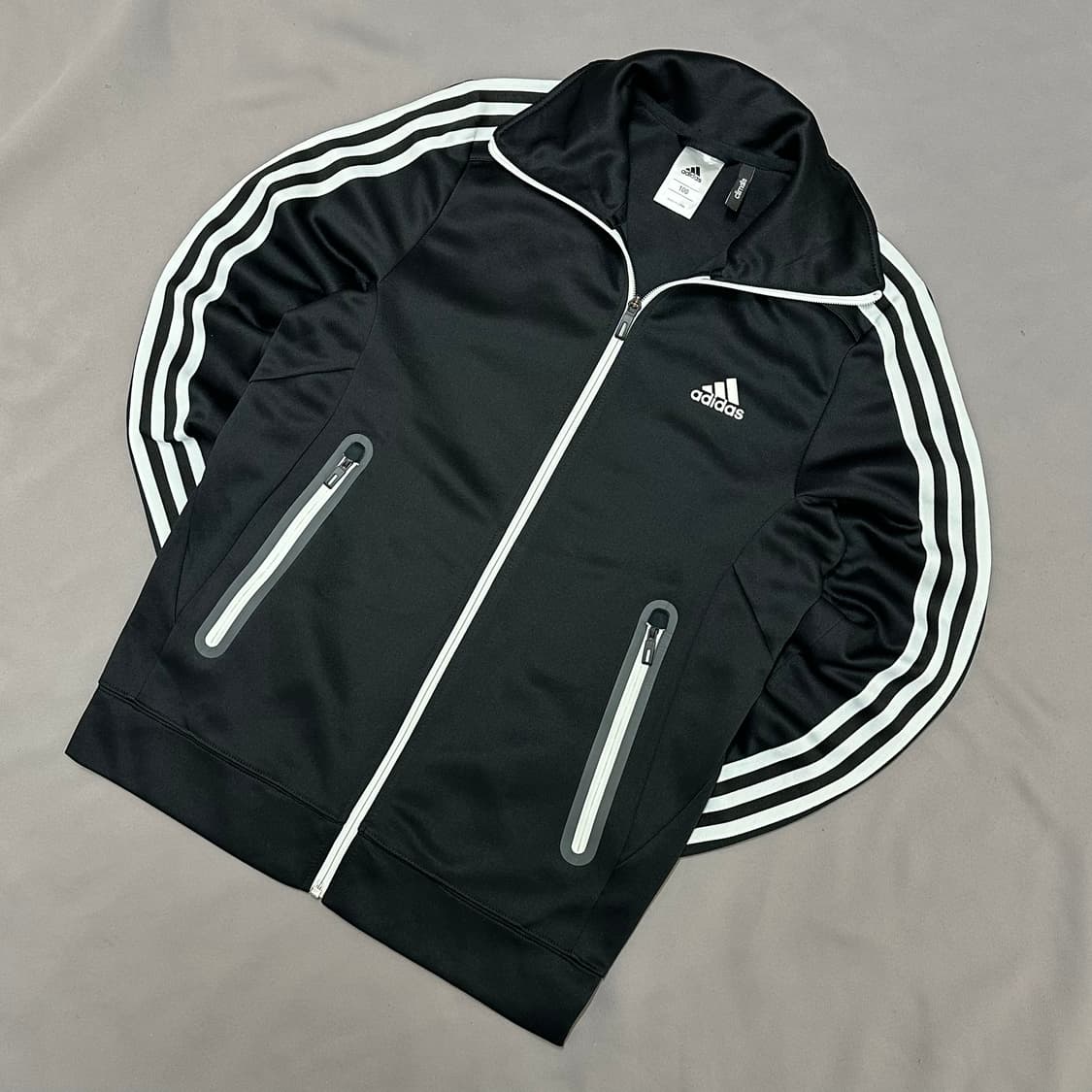 아디다스 블랙 화이트라인 빈티지 져지 100 상품이미지3