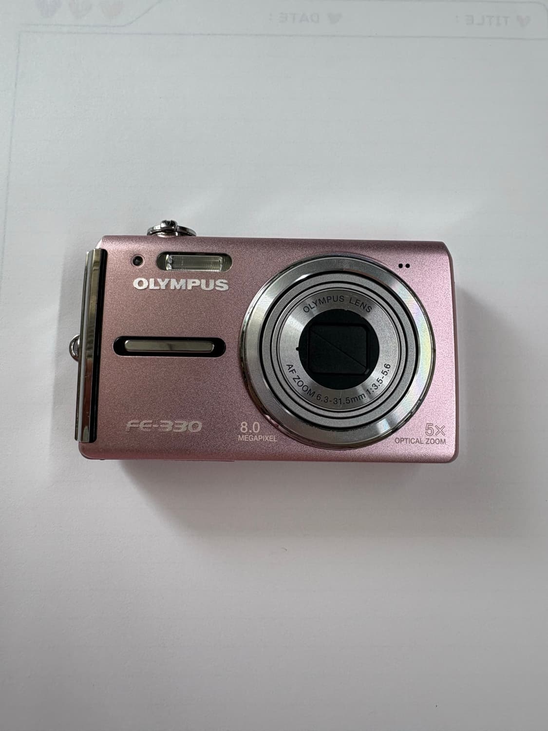 올림푸스 fe-330 핑크 빈티지 디카 디지털카메라 상품이미지1