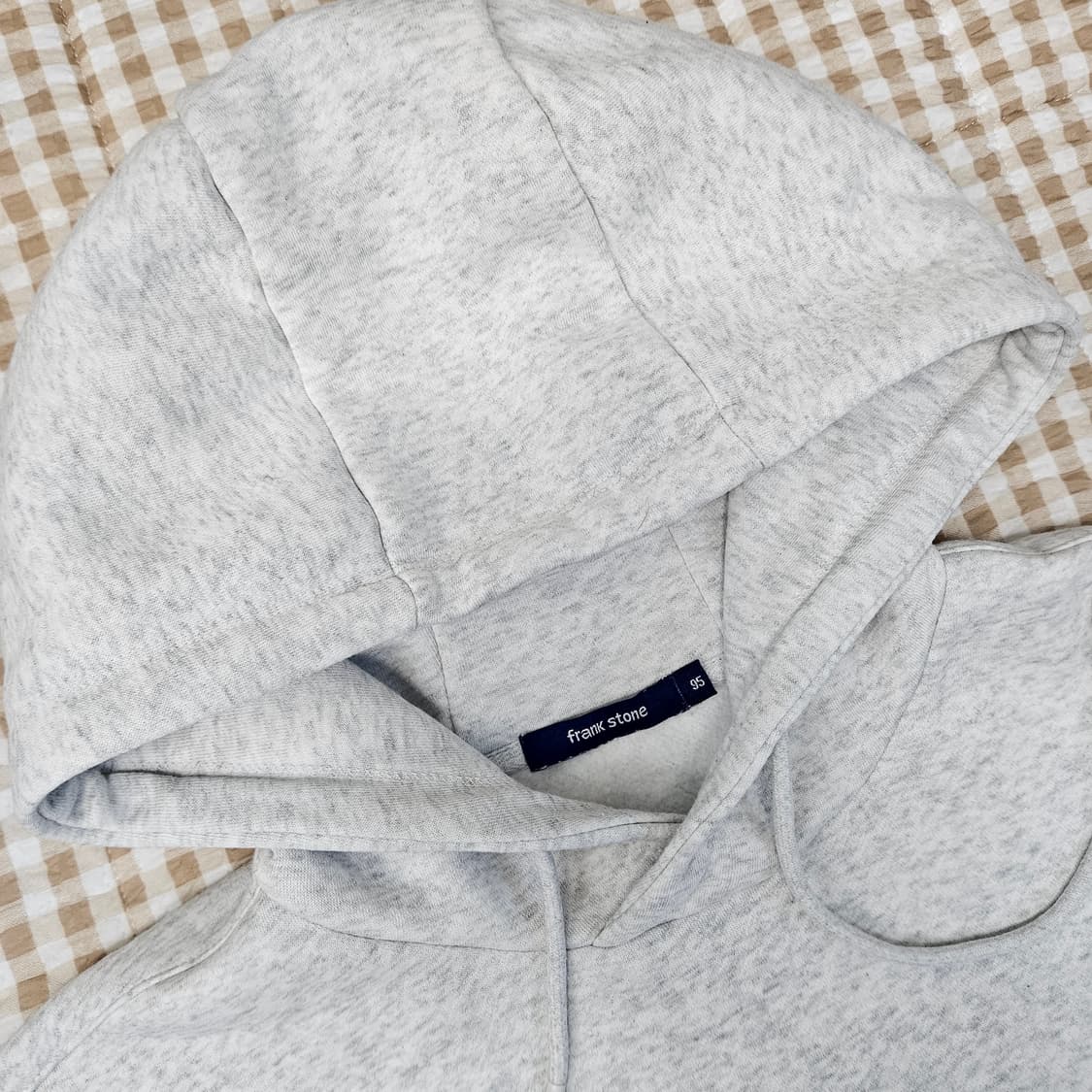 프랭크스톤 오버핏 기모 후드티 남자100 상품이미지2