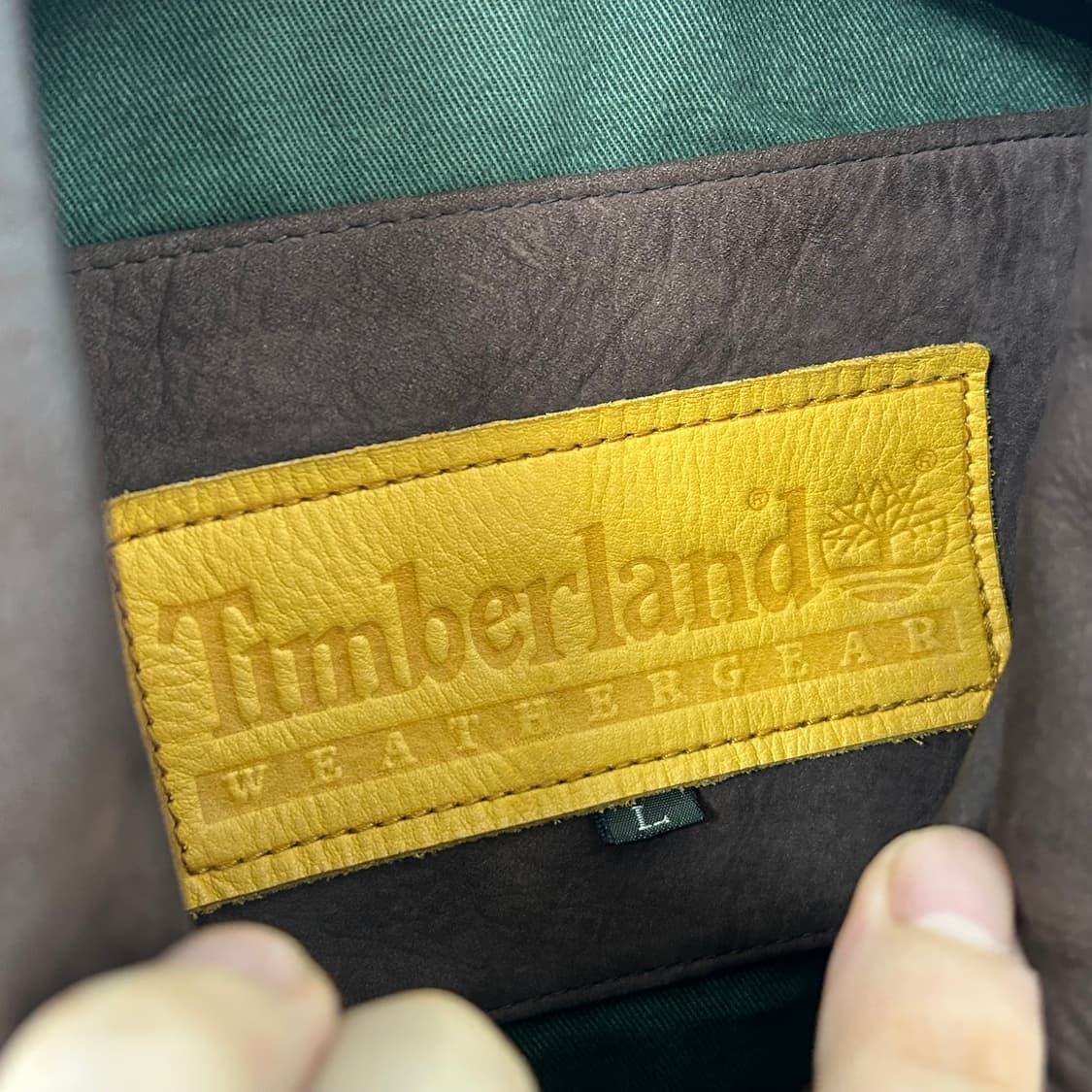 팀버랜드 시그니처 로고 소가죽 봄버 자켓 상품이미지7