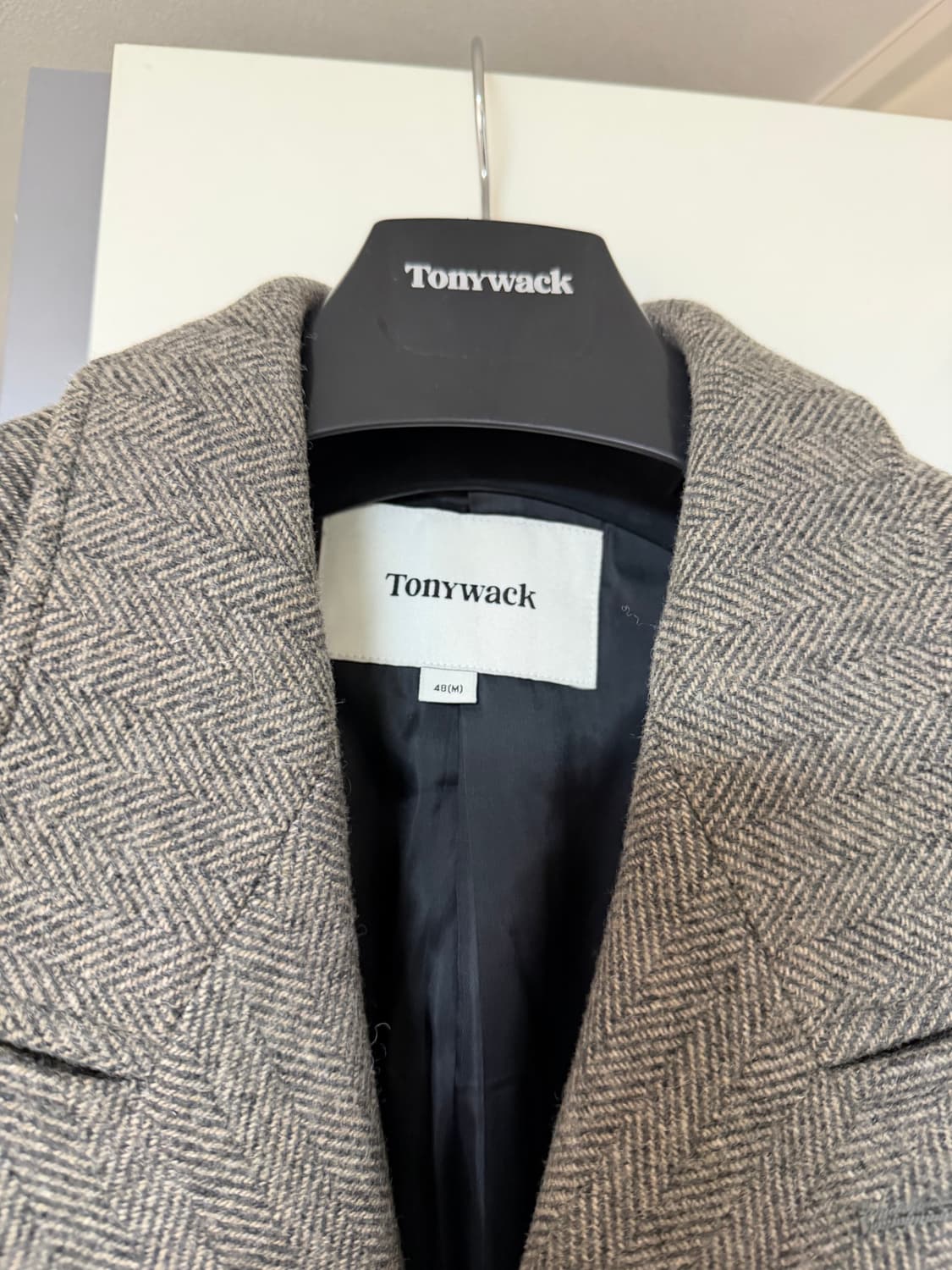 토니웩 23FW 헤링본 더블 코트 상품이미지2