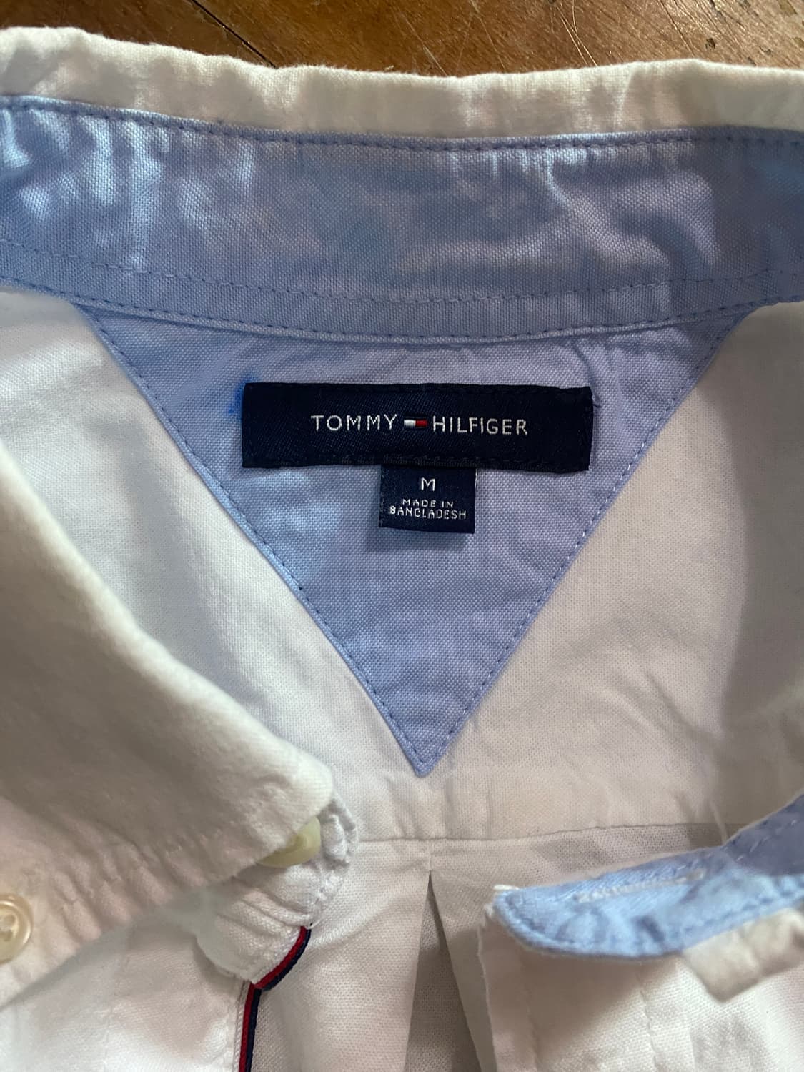타미힐피거 흰색 옥스포드 셔츠 M (100) 상품이미지2