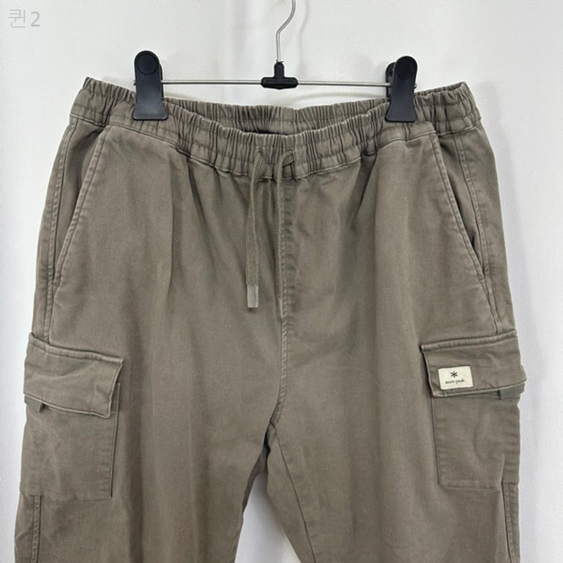 스노우피크 여자 밴딩 스판 카고 면 바지 90 상품이미지3
