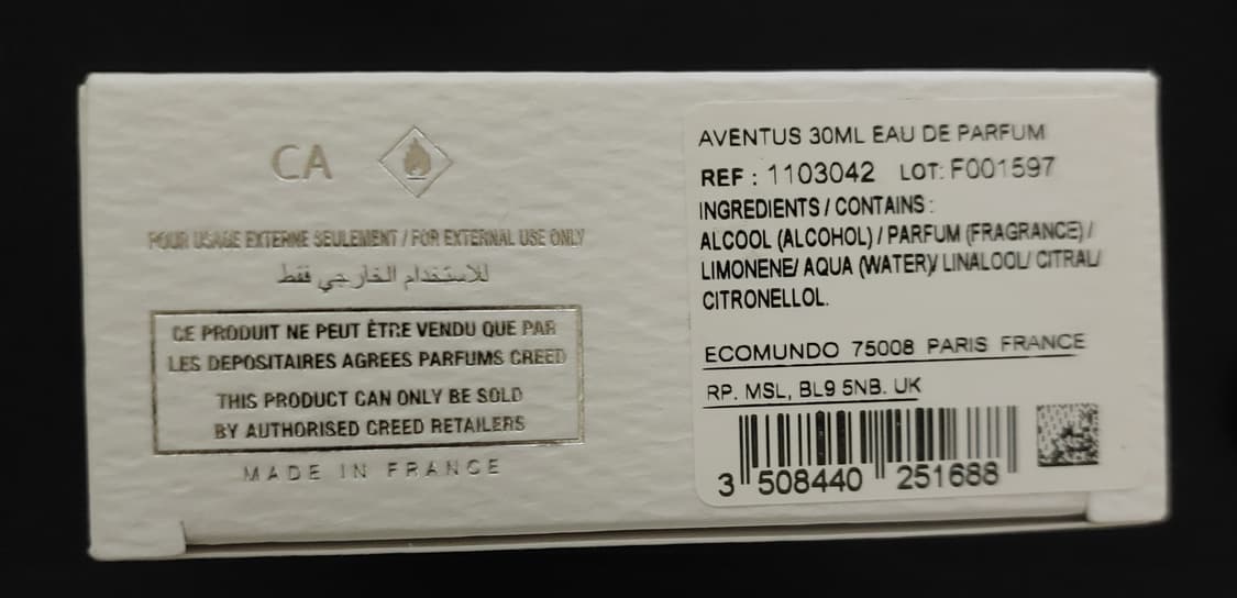 새상품) 크리드 어벤투스 오드퍼퓸 30ml 상품이미지4