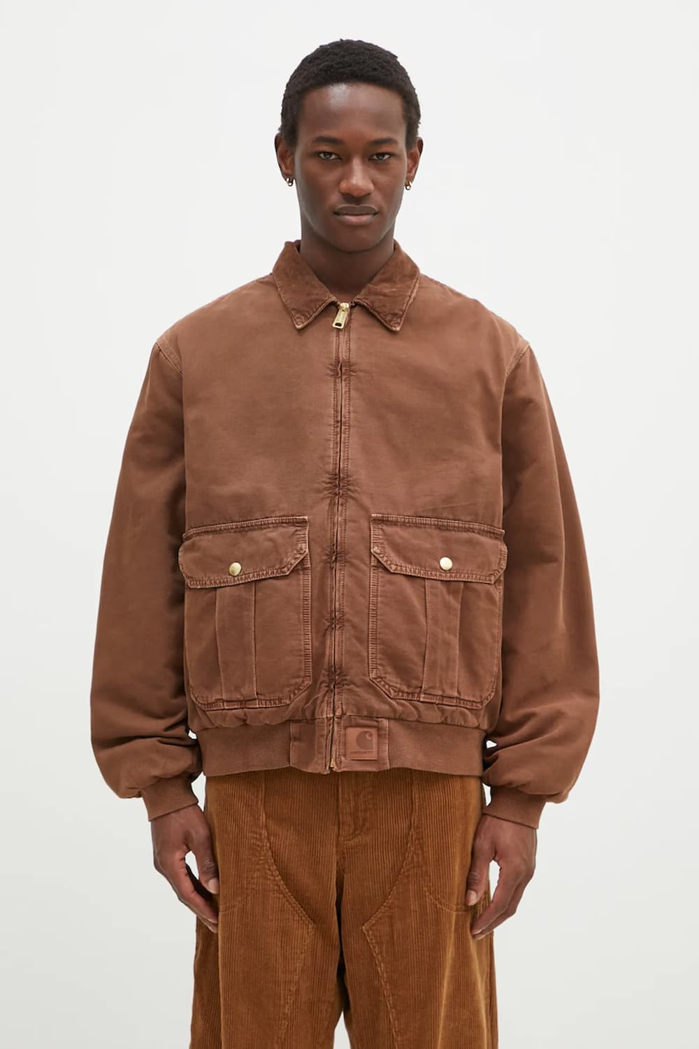 칼하트 WIP 스탠톤 자켓 브라운 S 상품이미지1