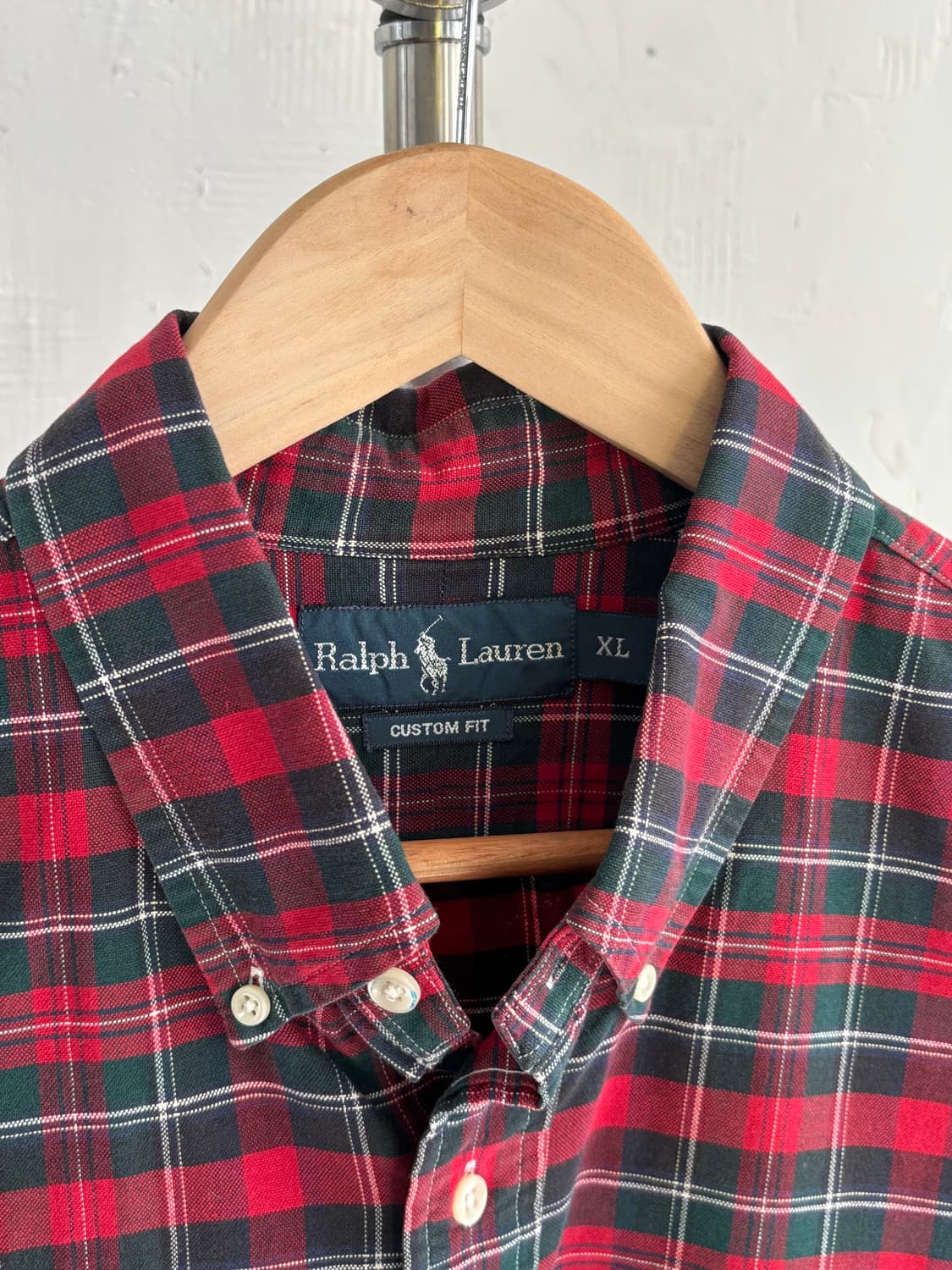 Polo 폴로 랄프로렌 레드 컬러 블랙와치 셔츠 상품이미지3