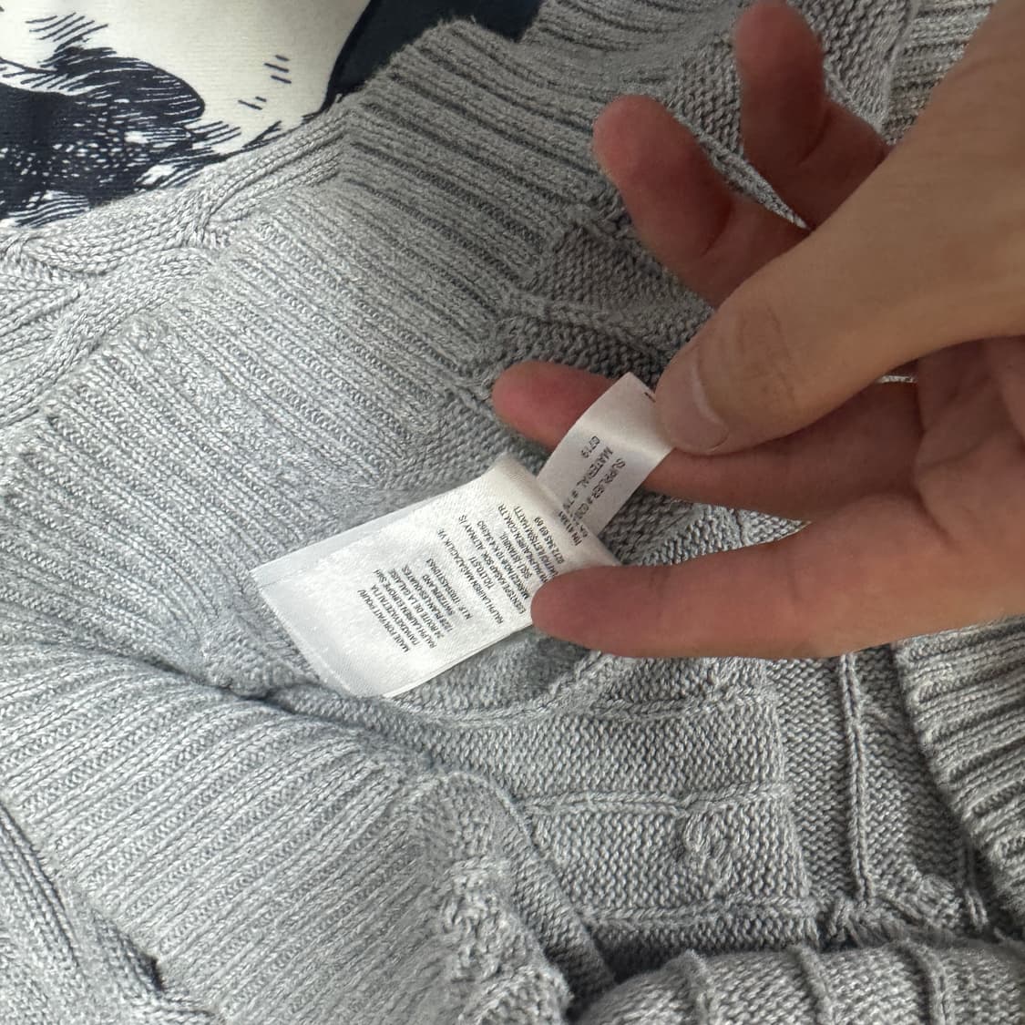 폴로 케이블니트 M사이즈  상품이미지3