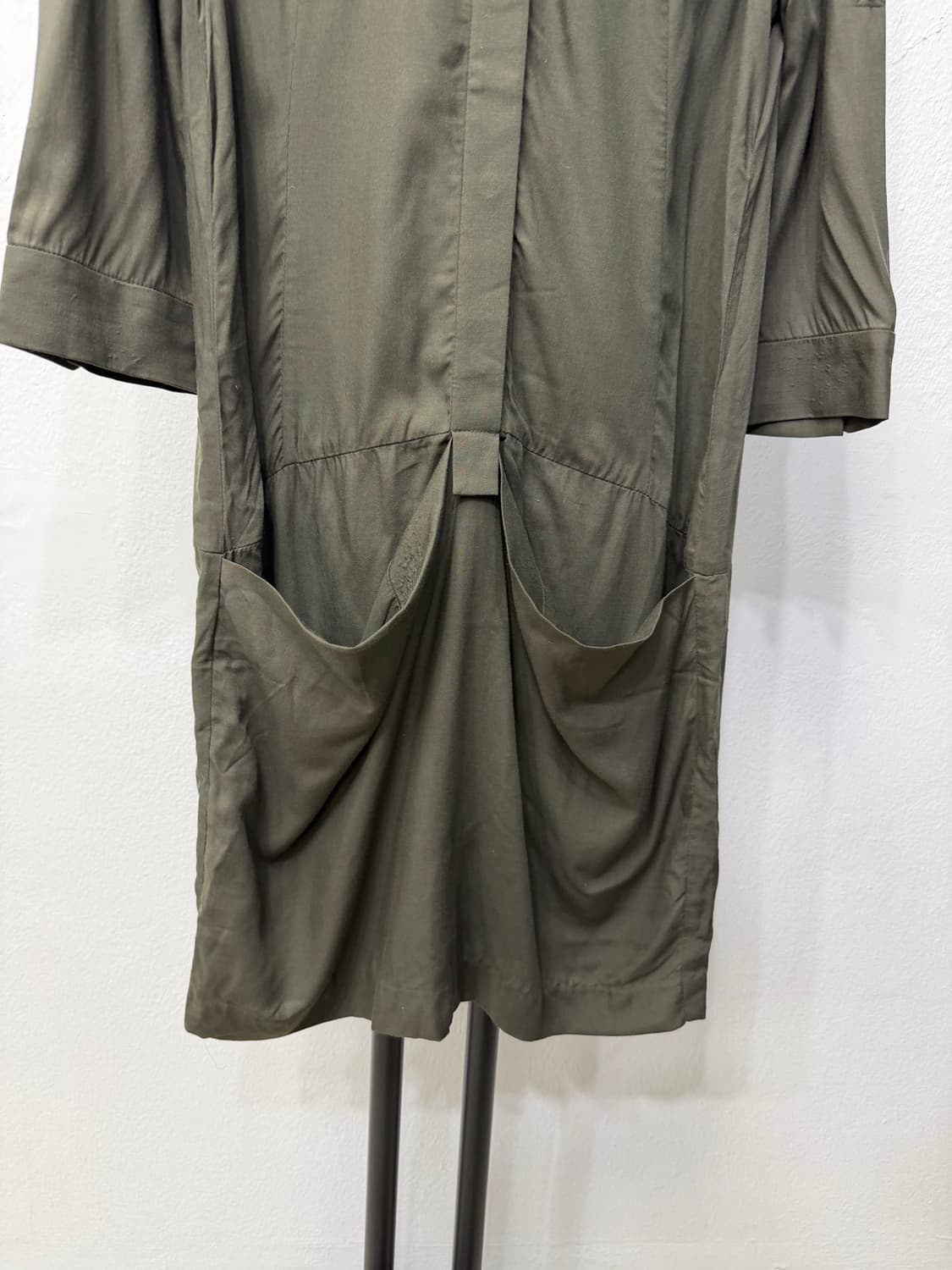 정품) maje 마쥬 카키색 셔츠 원피스 36 상품이미지3