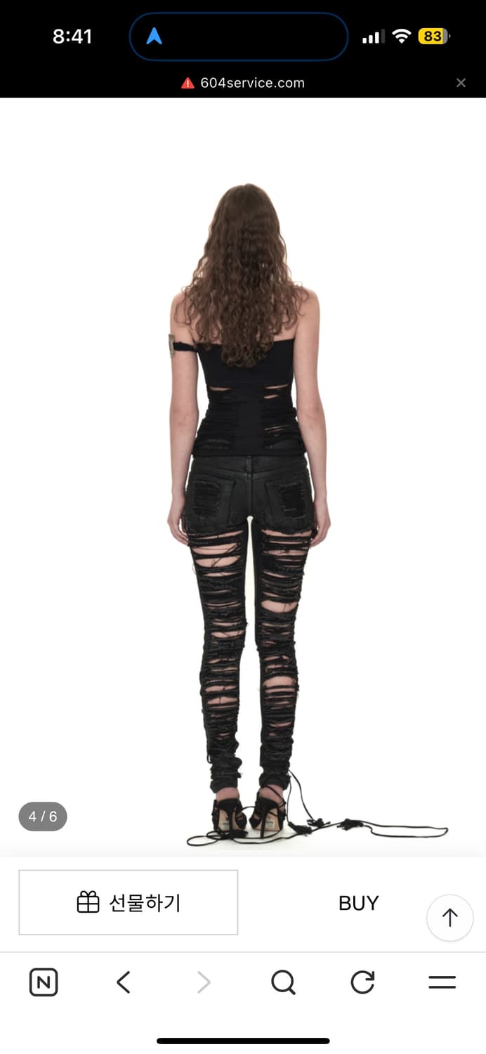 604service FRINGED CUTTING TOP 상품이미지4