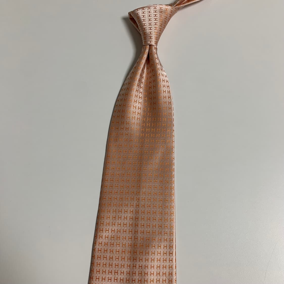 에르메스 H로고플레이 모노그램 프랑스 100실크 명품넥타이 최상급 상품이미지7