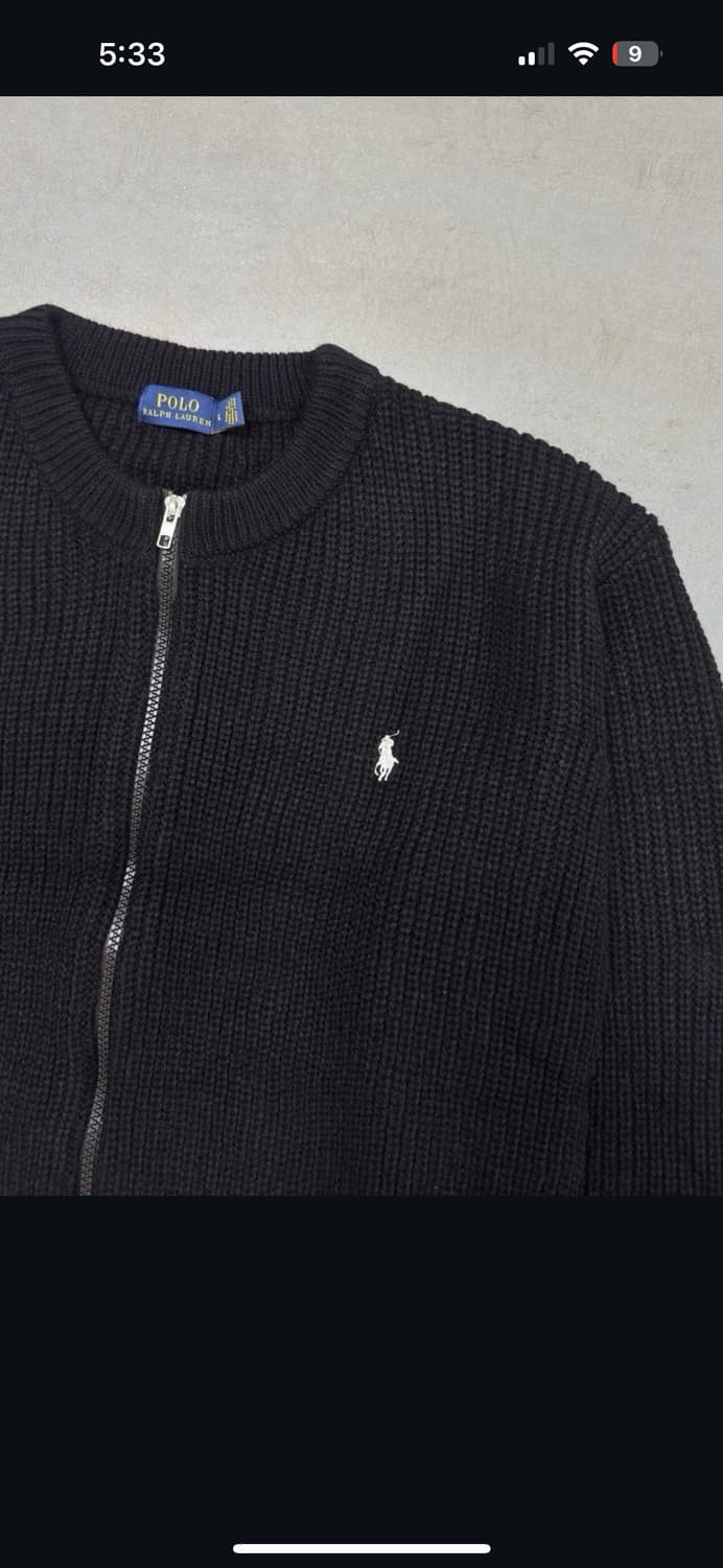 폴로 니트 집업 가디건 L 상품이미지3