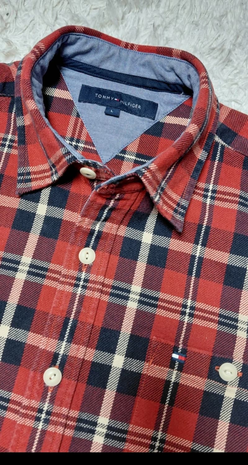 타미힐피거 남성 체크 셔츠 L 상품이미지4