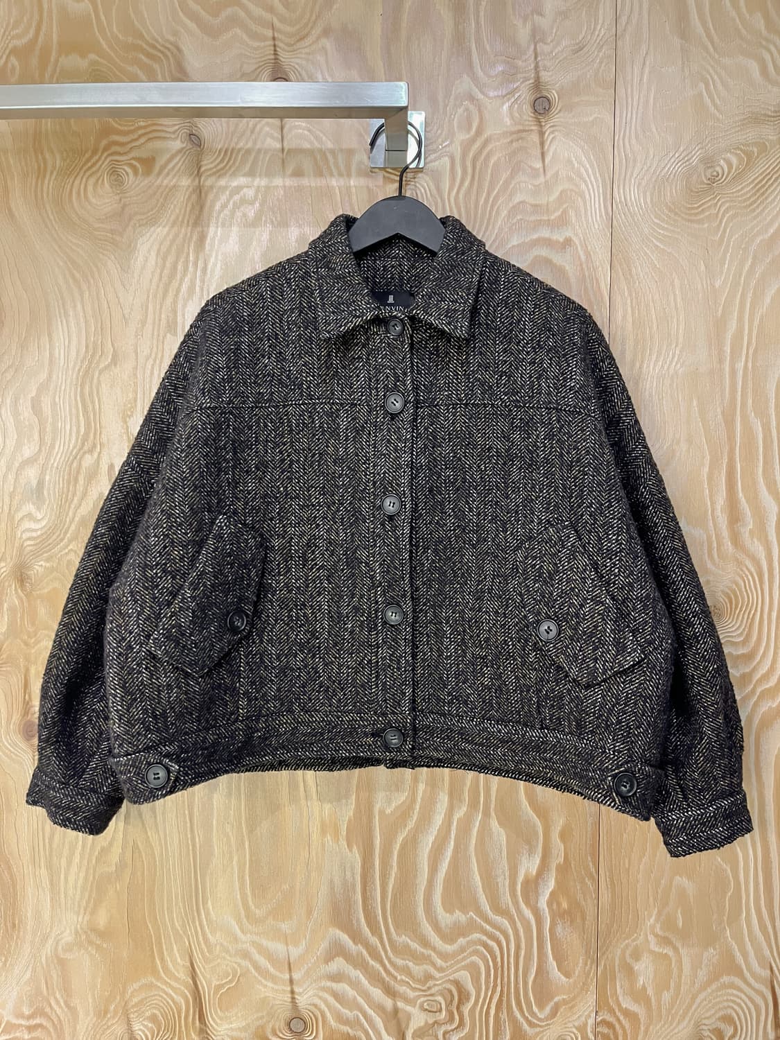 랑방 백 지퍼 HBT 울 자켓 상품이미지4