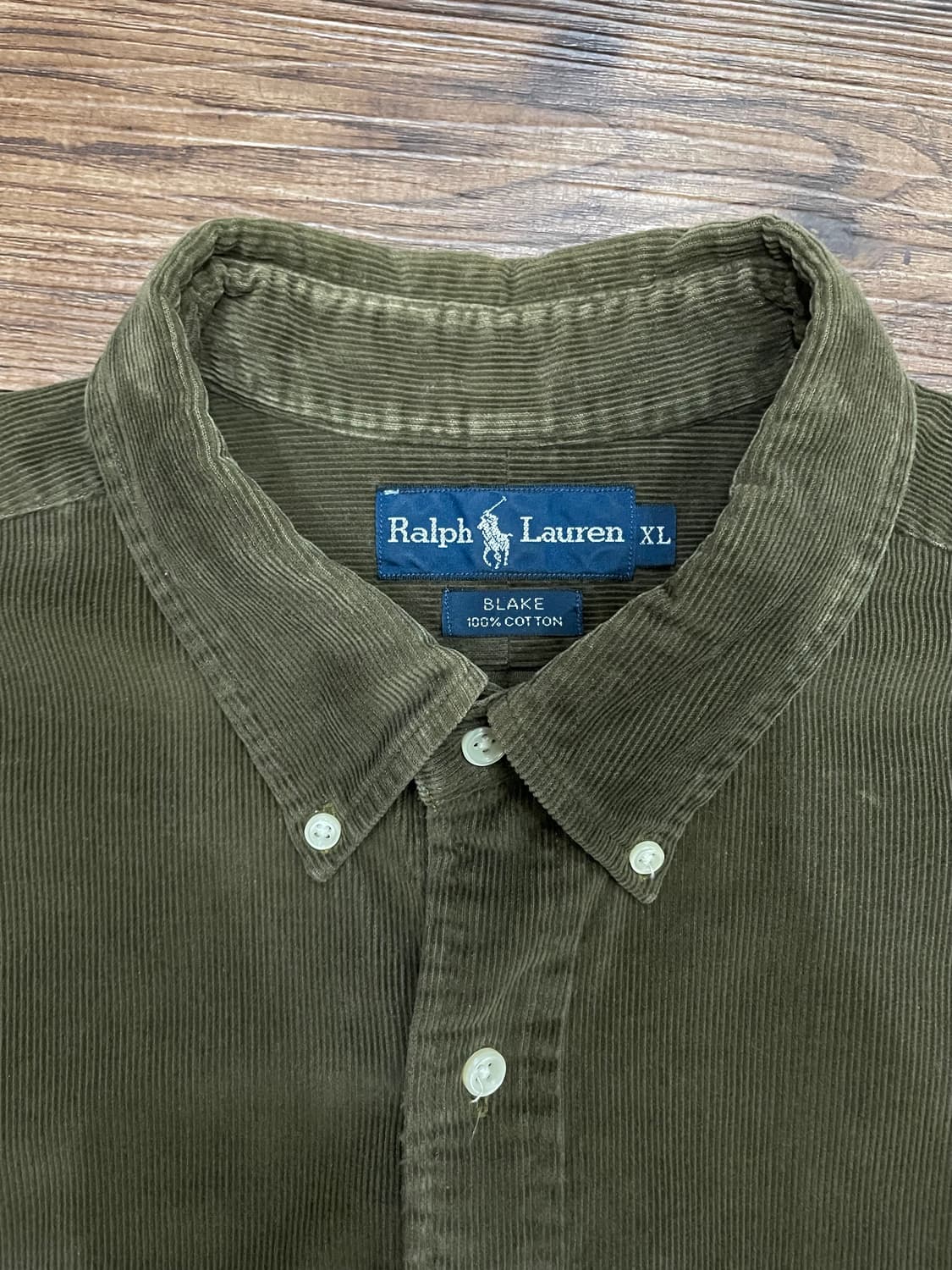 폴로 랄프로렌 코듀로이 셔츠 카키 상품이미지6