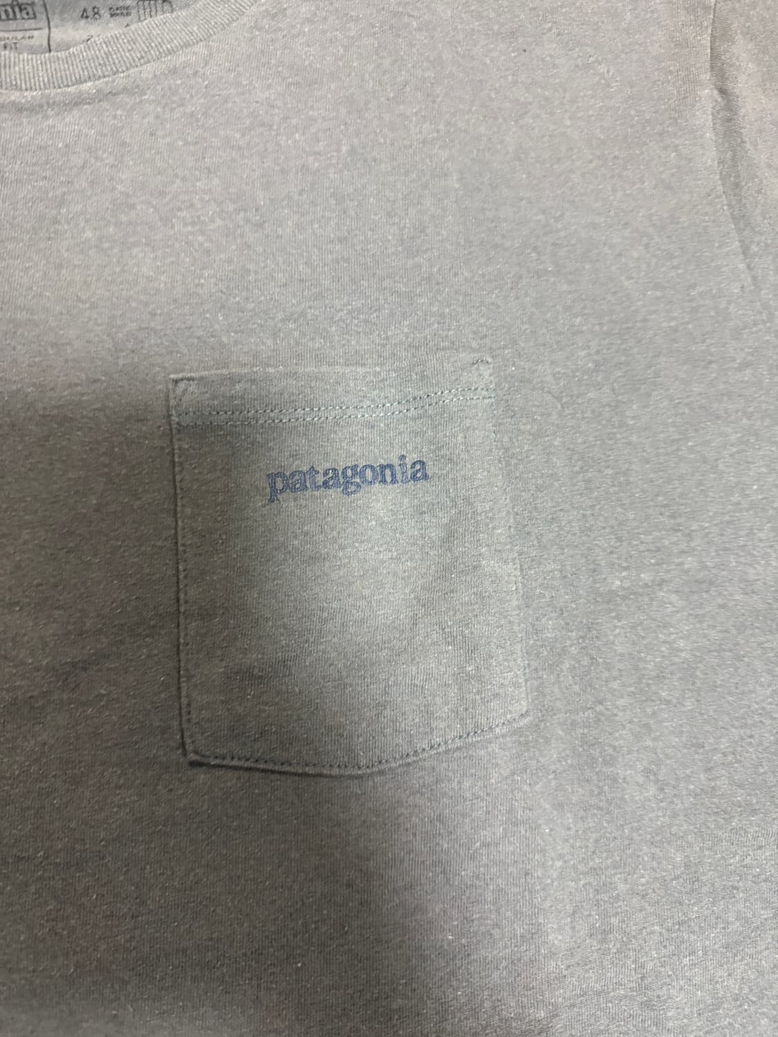 파타고니아 포켓 티셔츠, L, grey 상품이미지2