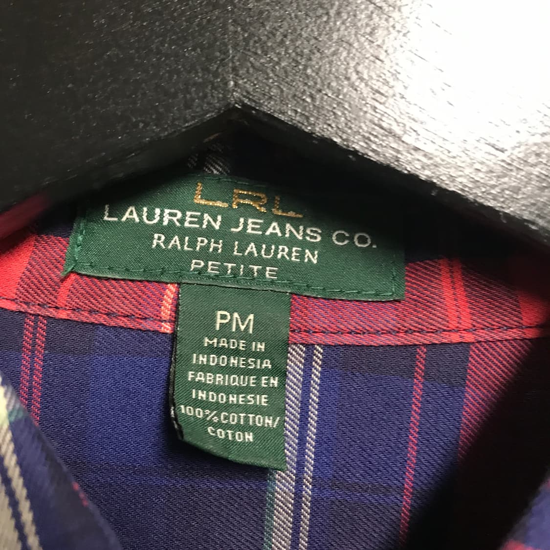 랄프로렌 체크 셔츠 M(W) 상품이미지4