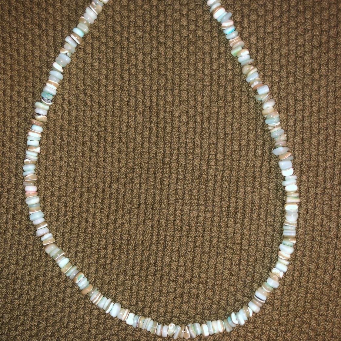 [hand made] 스카이 블루 자개 목걸이 상품이미지3