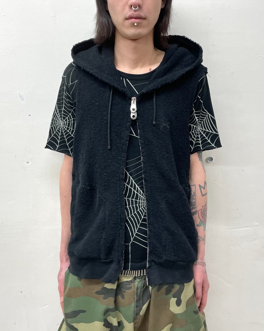 Gun Rough Hoodie Vest 상품이미지1