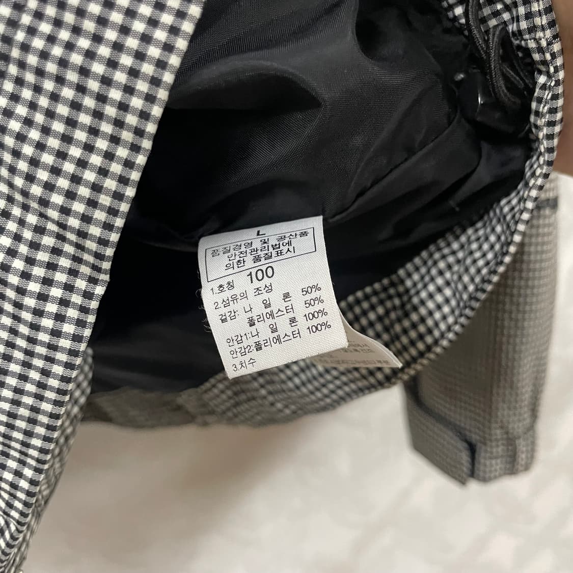 노스페이스 하이벤트 깅엄체크 바람막이100 상품이미지3