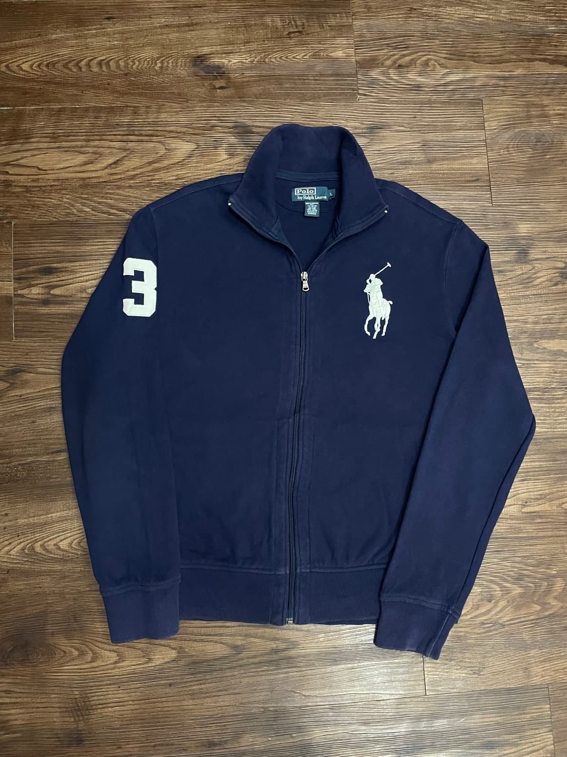 폴로 빅포니 코튼 집업 자켓 네이비 상품이미지3