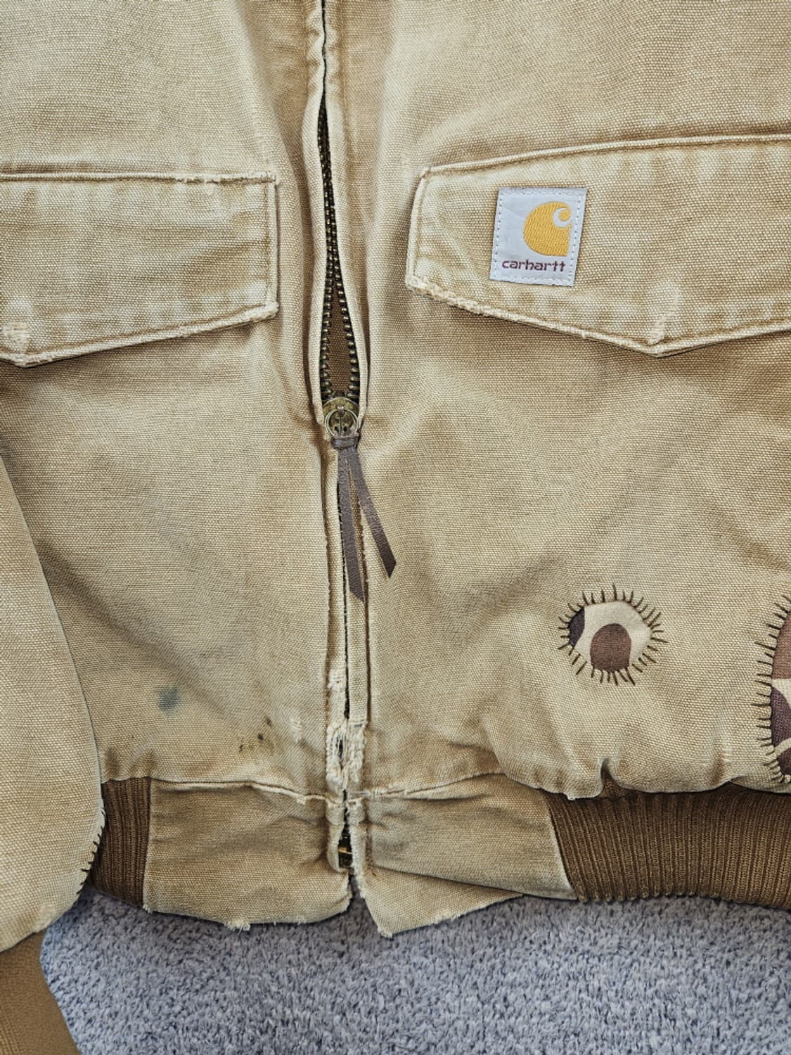 칼하트 J165 데저트카모 리페어 커스텀 워크자켓 ( M )/ 10595 상품이미지7