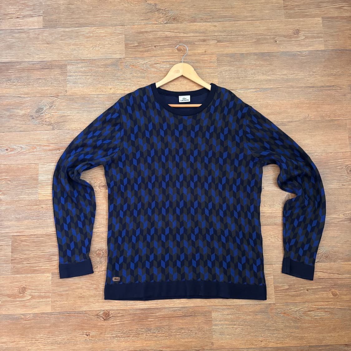 라코스테 퓨어울 빅사이즈 니트 120 명품 패턴 가성비 상품이미지1