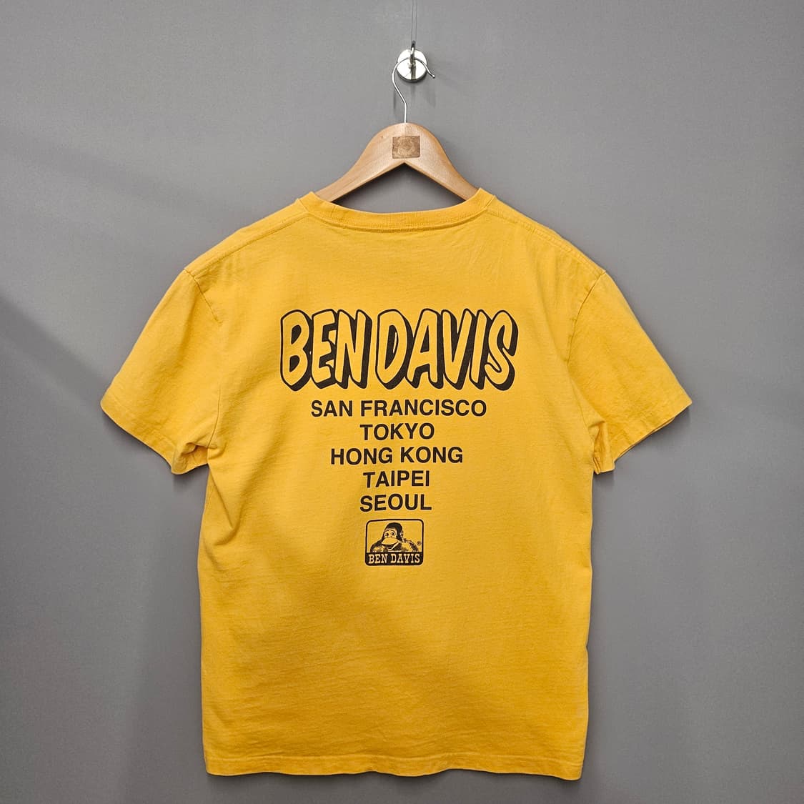 벤 데이비스 프린트 티셔츠 옐로우 상품이미지2
