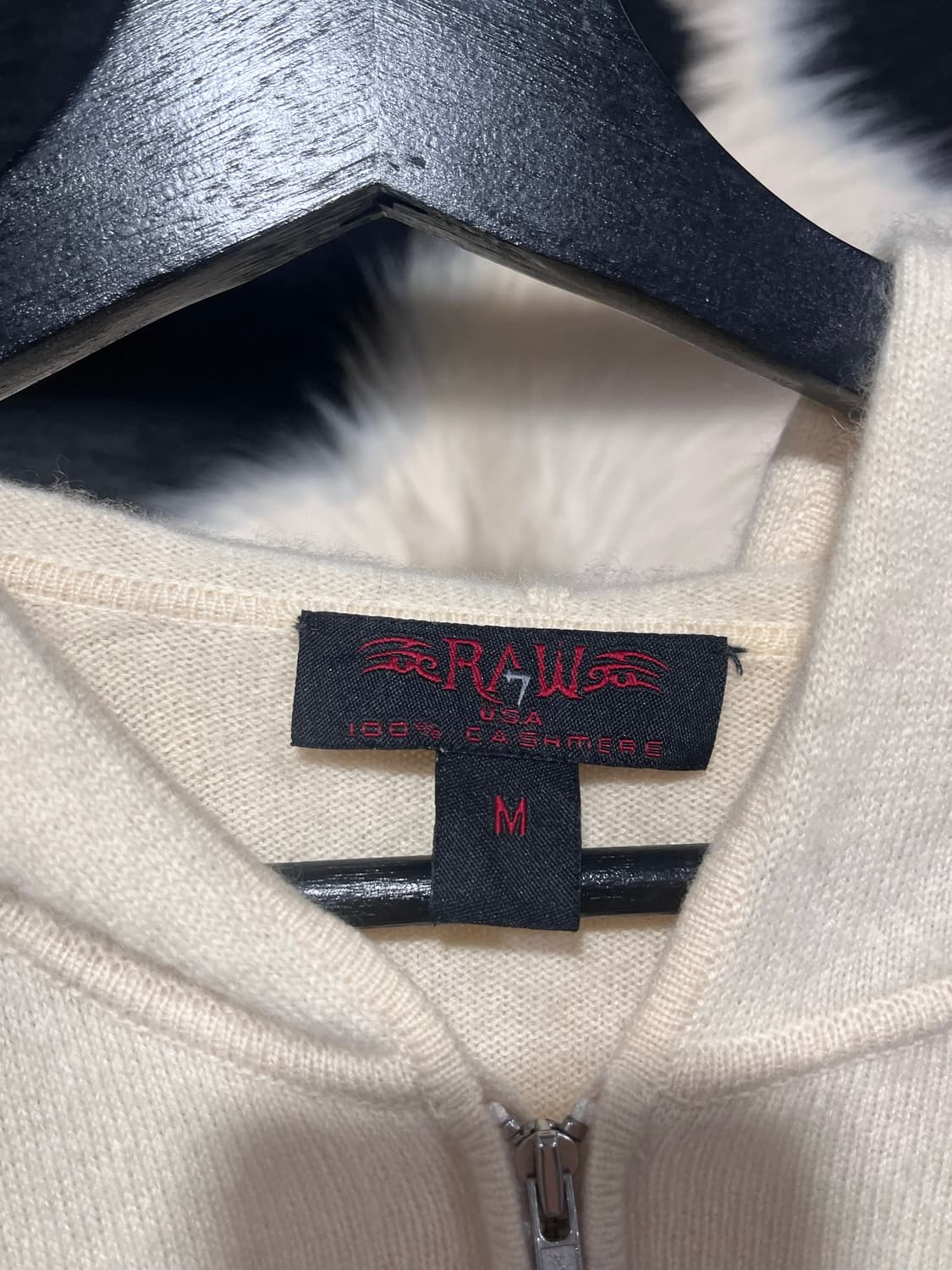 Raw 7 cashmere 100% 트위티 후드집업 상품이미지3