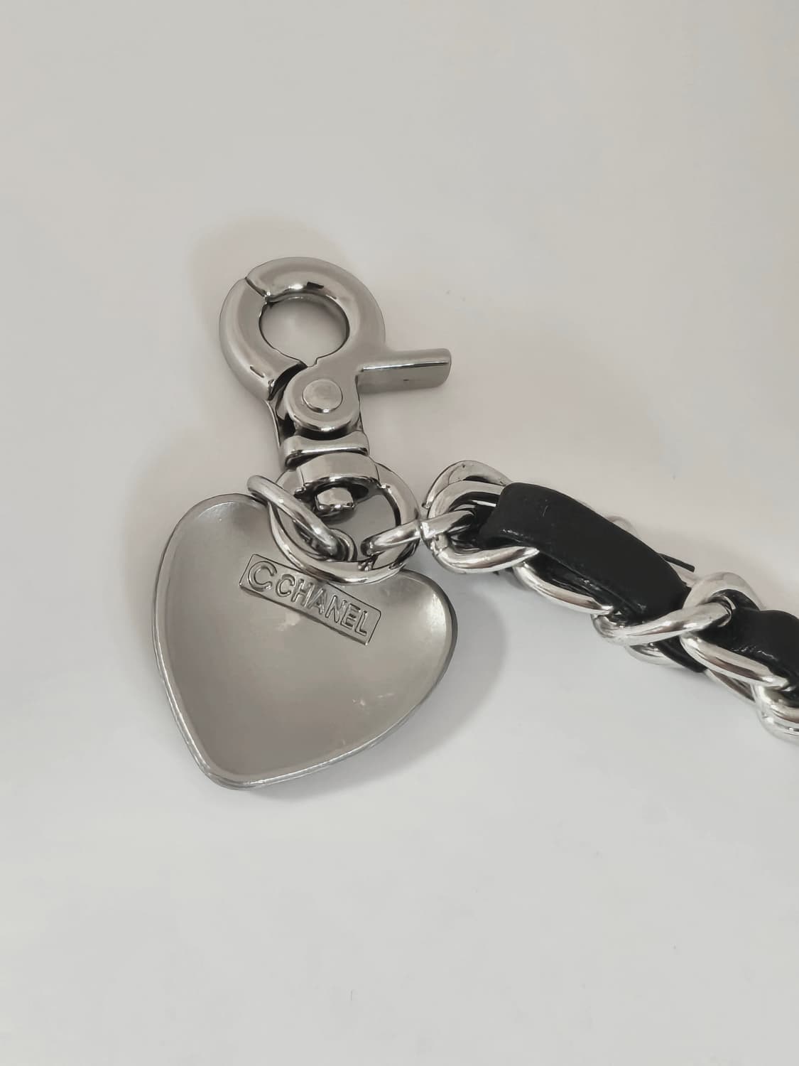 샤넬 빈티지 업사이클링 레더체인 스트랩 키링 상품이미지6