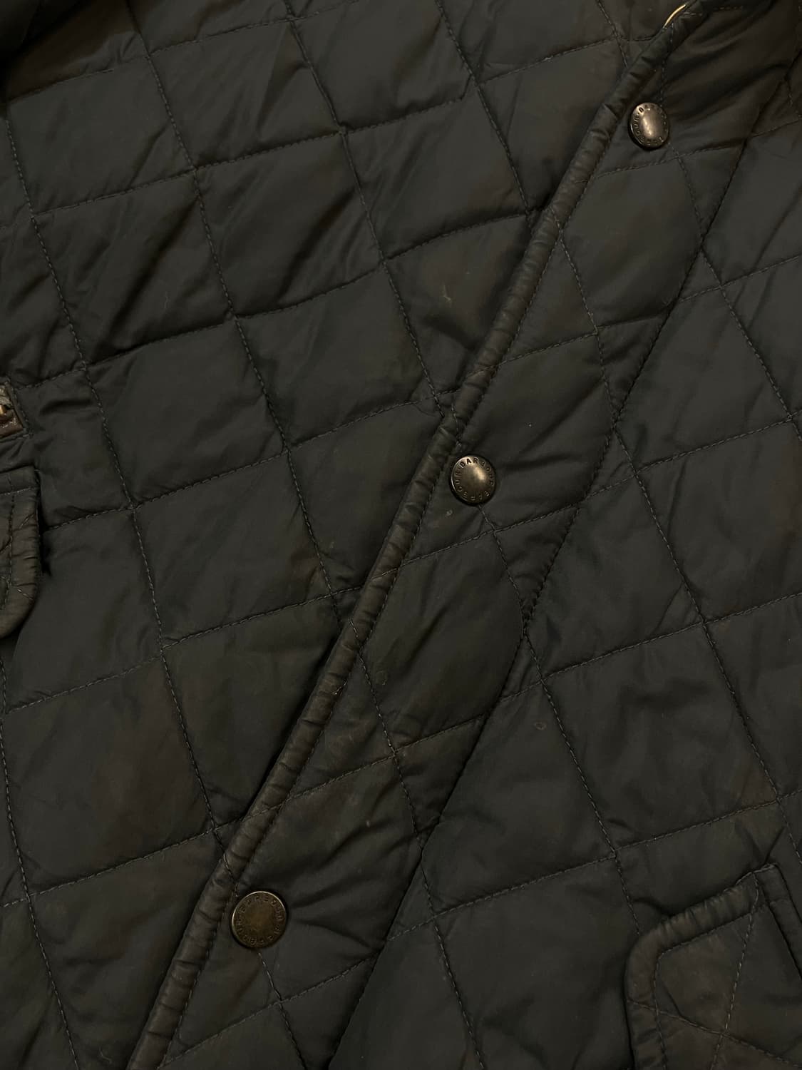 바버 퀄팅 자켓 블랙 L  #csz3545 상품이미지6