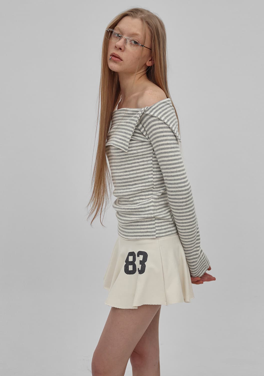 블랙업 베베루 플레어 스커트 팬츠 상품이미지2