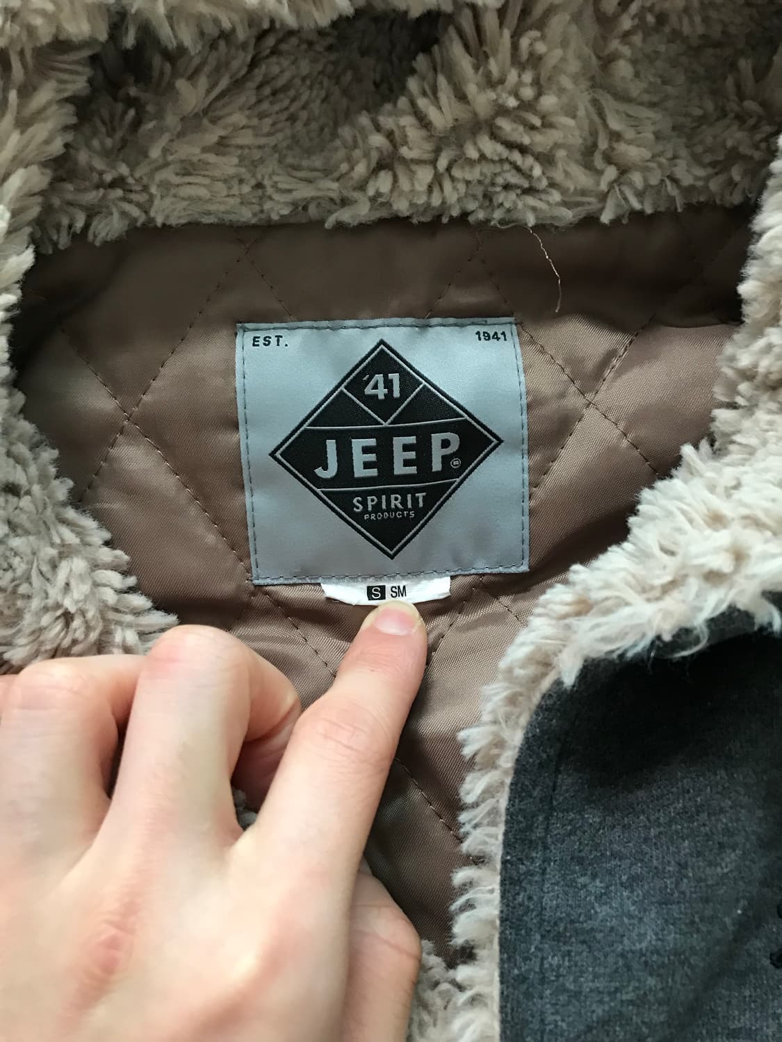 지프 패치 로고 기모 양털 코트 후드집업 상품이미지7