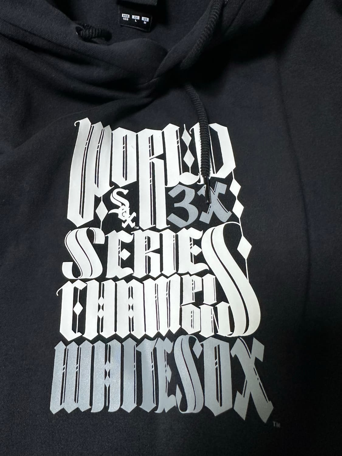 뉴에라 시카고 화이트삭스 후드티 블랙 상품이미지5