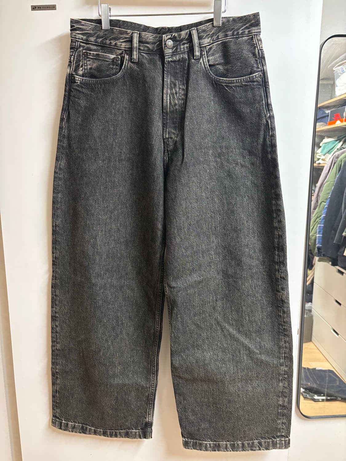 [30/30] 아크네 1989 루즈핏 진 블랙 상품이미지1