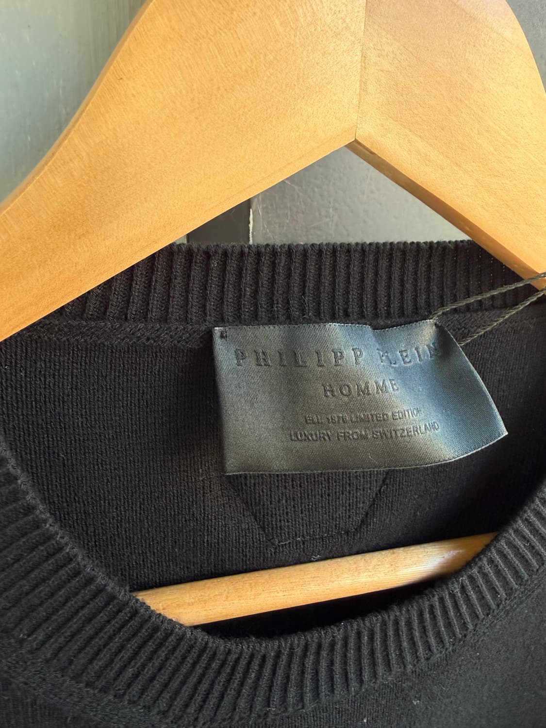 M/ 필립플레인 옴므 신형 로고 니트반팔(새상품) 상품이미지6