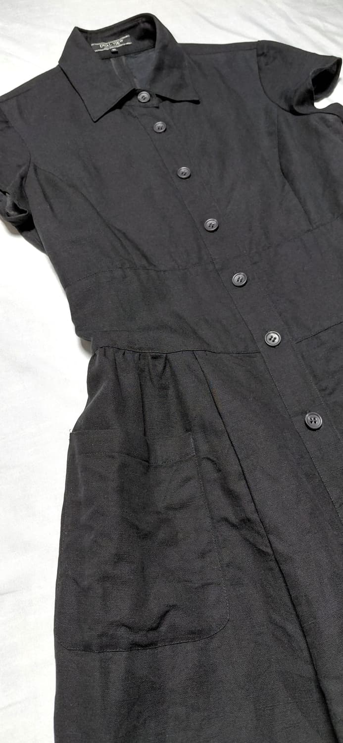 DUAL VIEW 린넨 텐셀 혼방 셔츠 원피스 (40사이즈/M) 상품이미지5