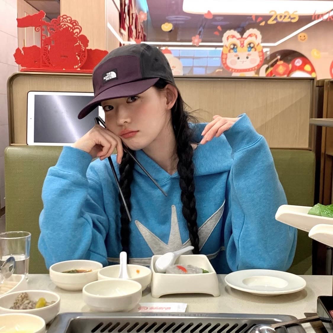 썬러브 후드티 블루 L 상품이미지4