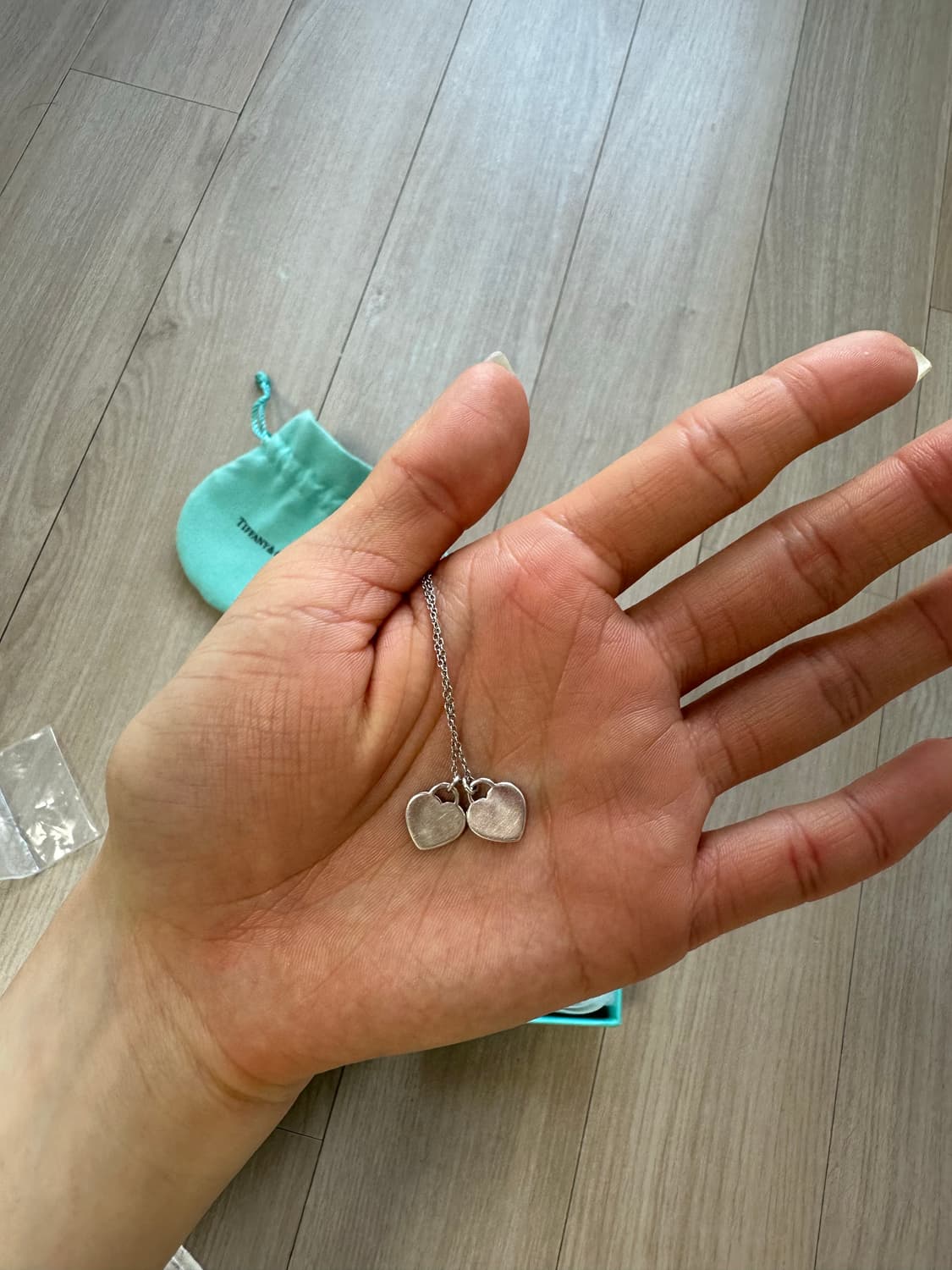 티파니앤코 리턴 투 티파니 블루 더블하트 태그 펜던트 미니실버 상품이미지4