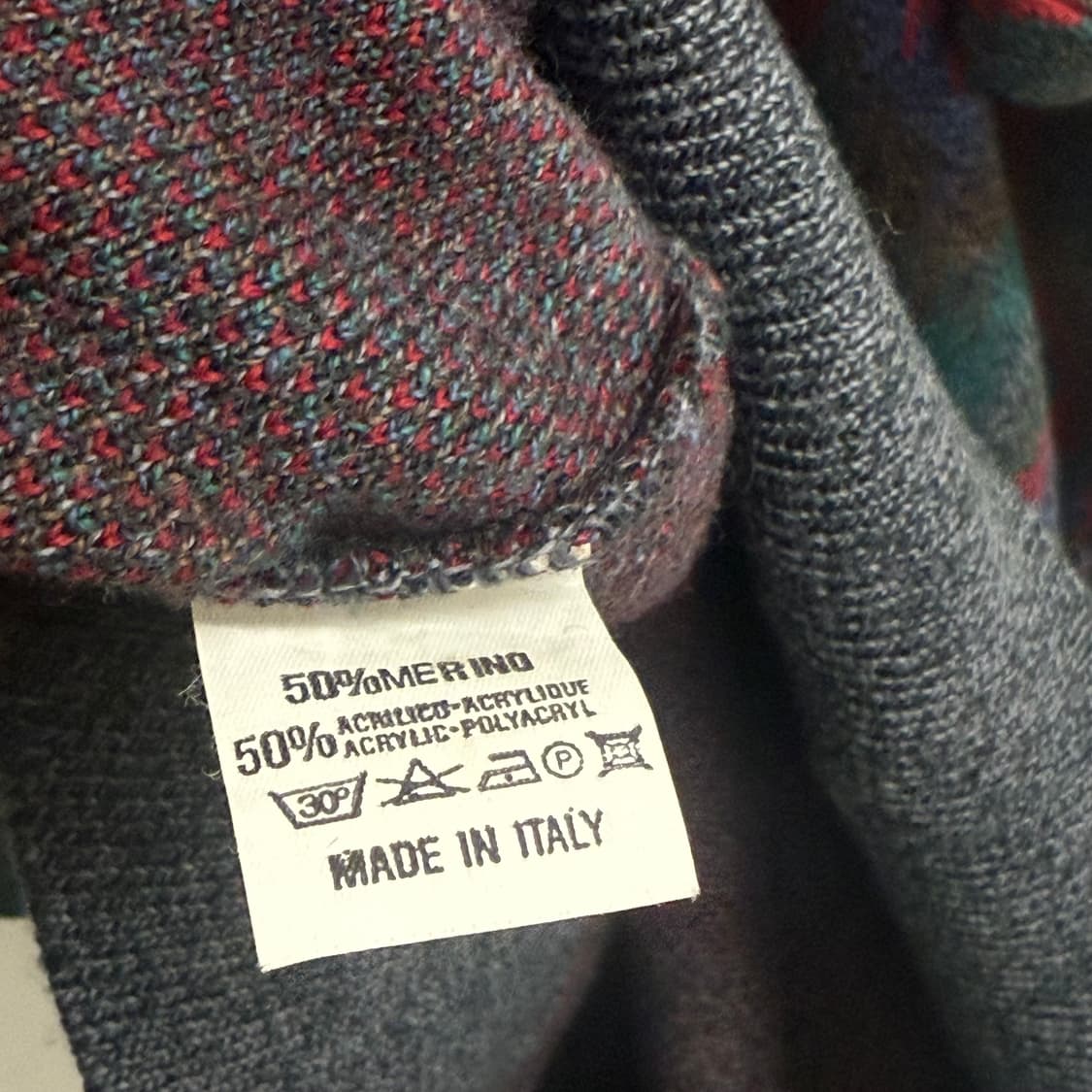 Made in Italy iuliano 이태리 메리노 카라 니트 L 상품이미지3